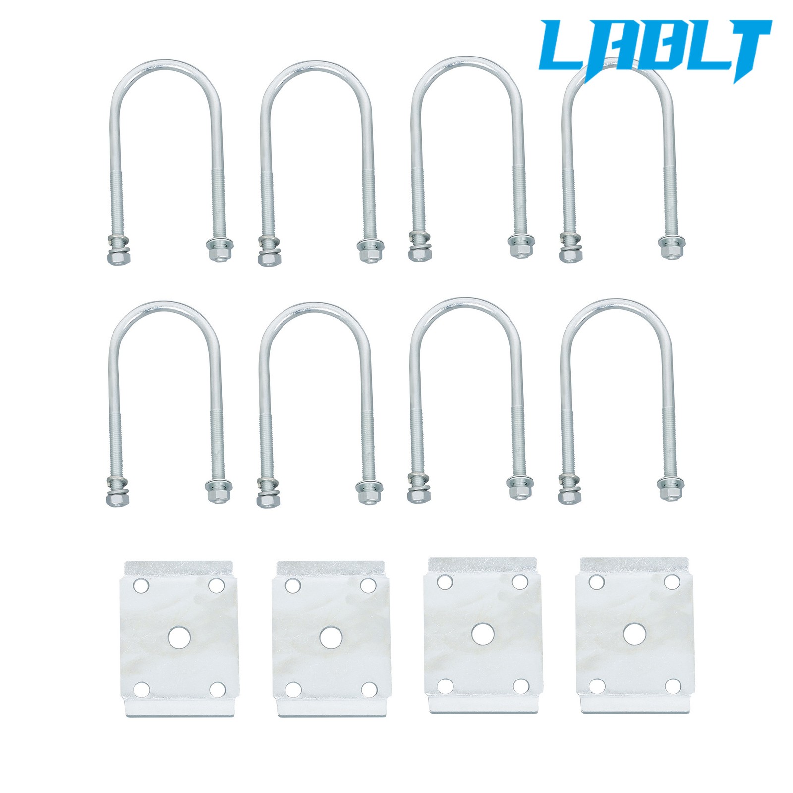 5000lbs Tandem Trailer Axle Suspension 2500lbs 4 Leaf Springs+U-bolt+Hanger Kit