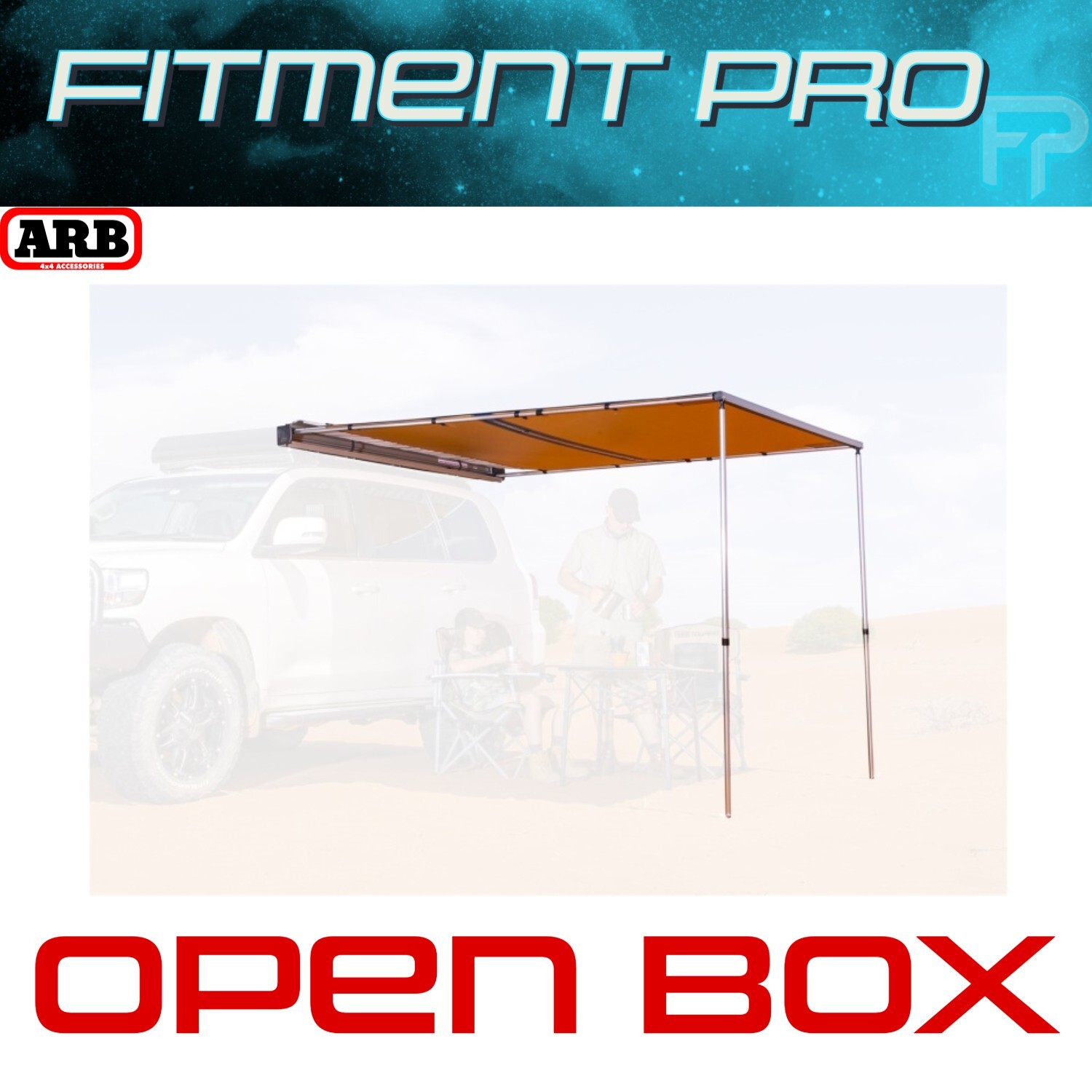 ARB TOURING Aluminum Awning Kit w/ Light 8.2ft x 8.2ft Includes Light 814411