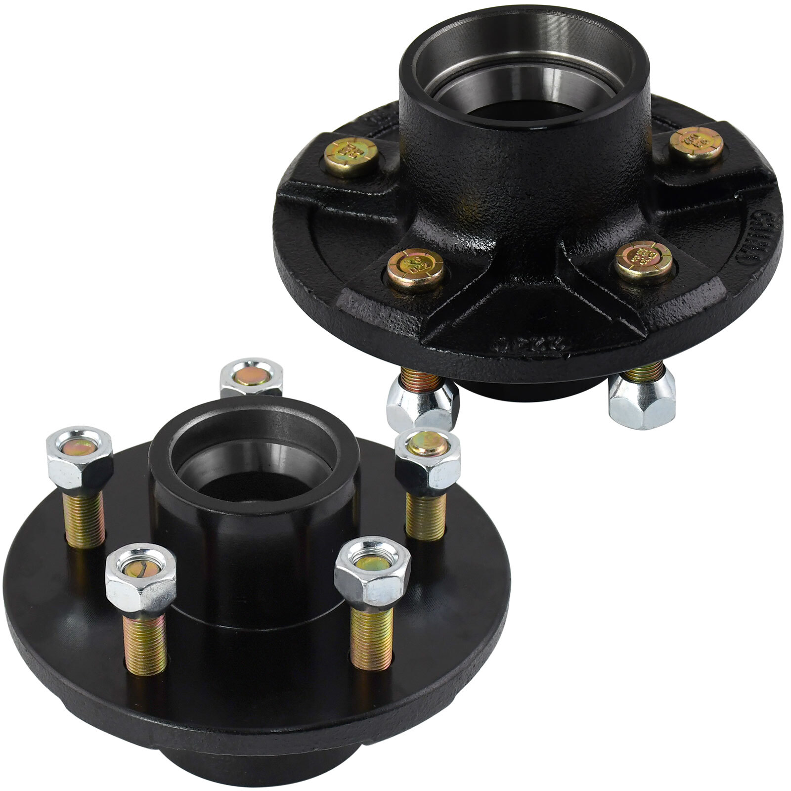 Trailer Hub Kits 5 on 5.0 For 3500 lbs Trailer Axle 5×5 5 Lugs Pack 2