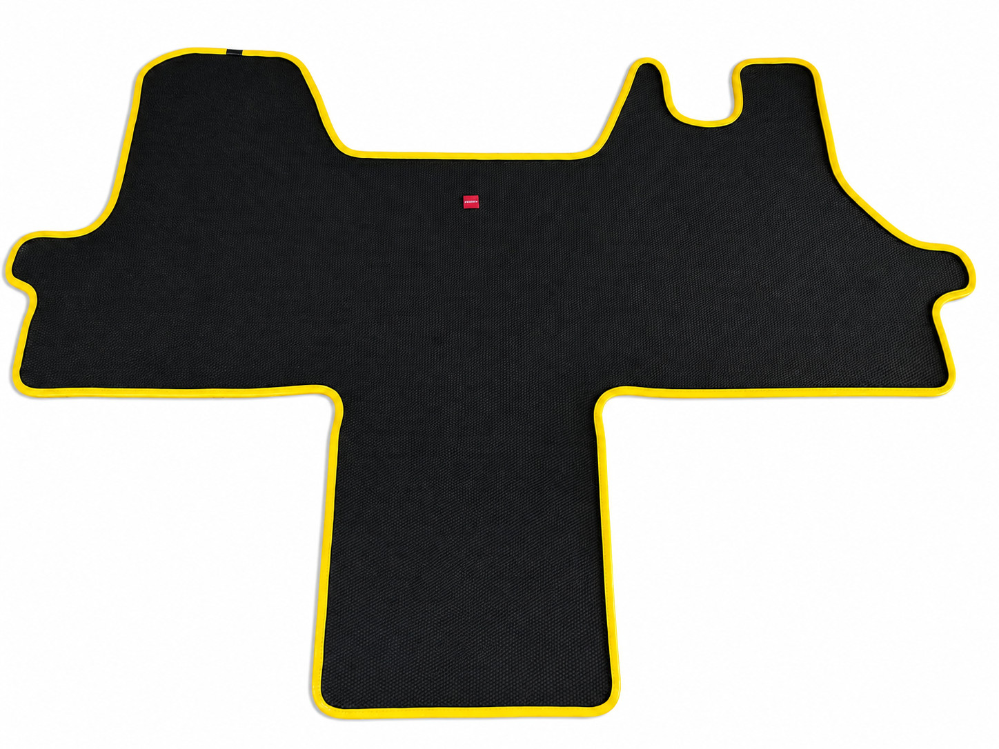 FIAT DUCATO/PEUGEOT BOXER RUBBER CAB MAT 2007 – 2026 WITH YELLOW PVC EDGING