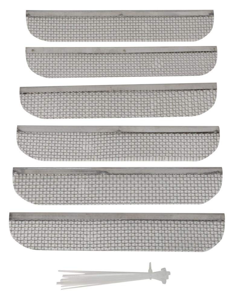 Valterra A10-1313VP Bug Screen (RV for RV Fridge Vents, 1.5″ X 8.1″, 6 Pack)