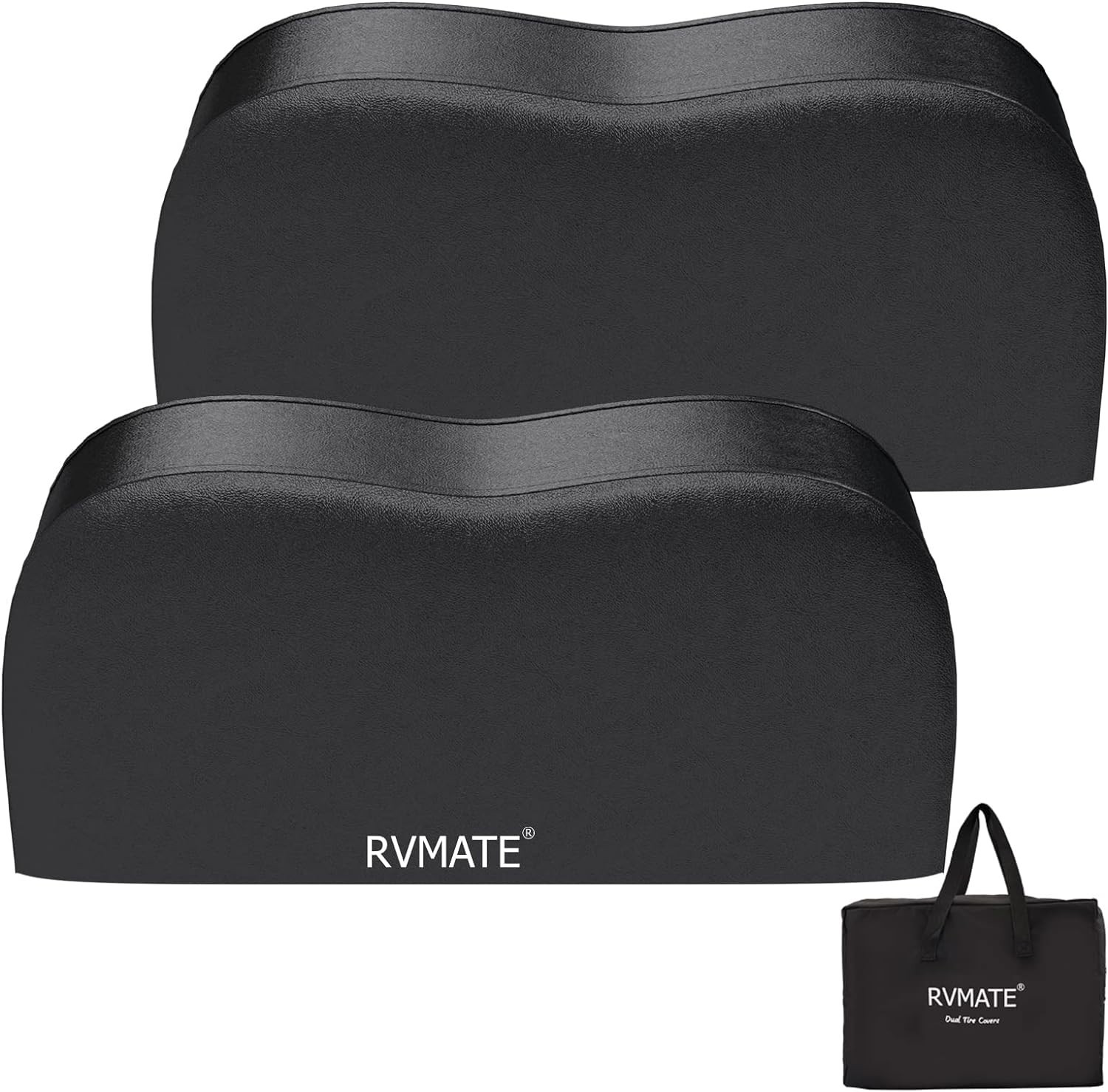 RVMATE RV Tire Covers Dual Axle Wheel Cover (2 Pack) Fits 27″-30″ Diameter Tires