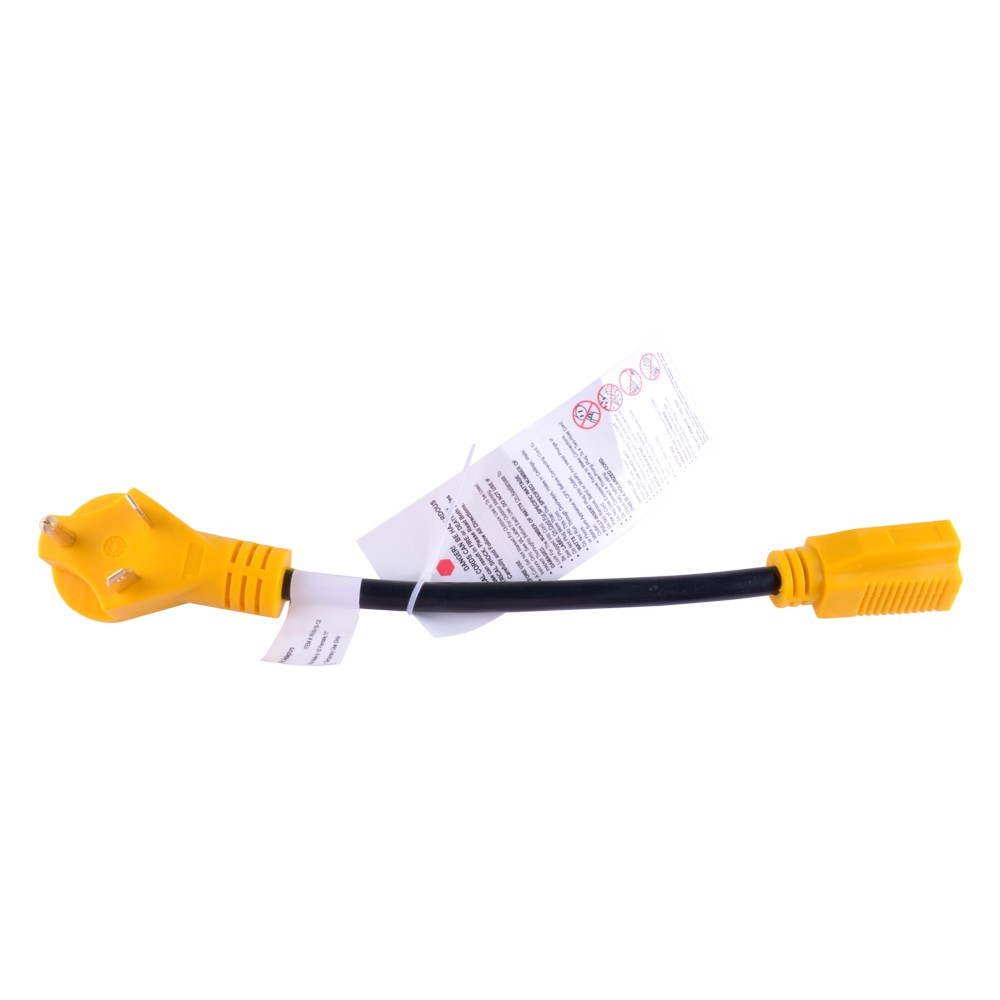 30 Amp Male to 15 Amp Female Dogbone Adapter RV Electrical Converter Cord Cable