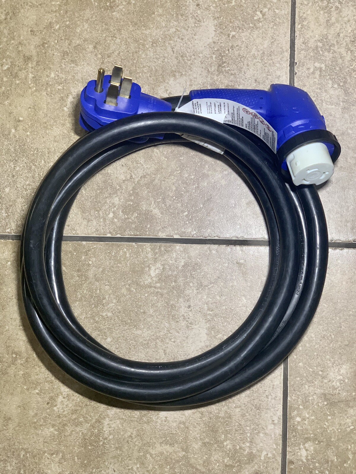 RV Power Cord ED-507R 50A 125/250VAC Campground Threaded Lock Ring 15’ Epicord