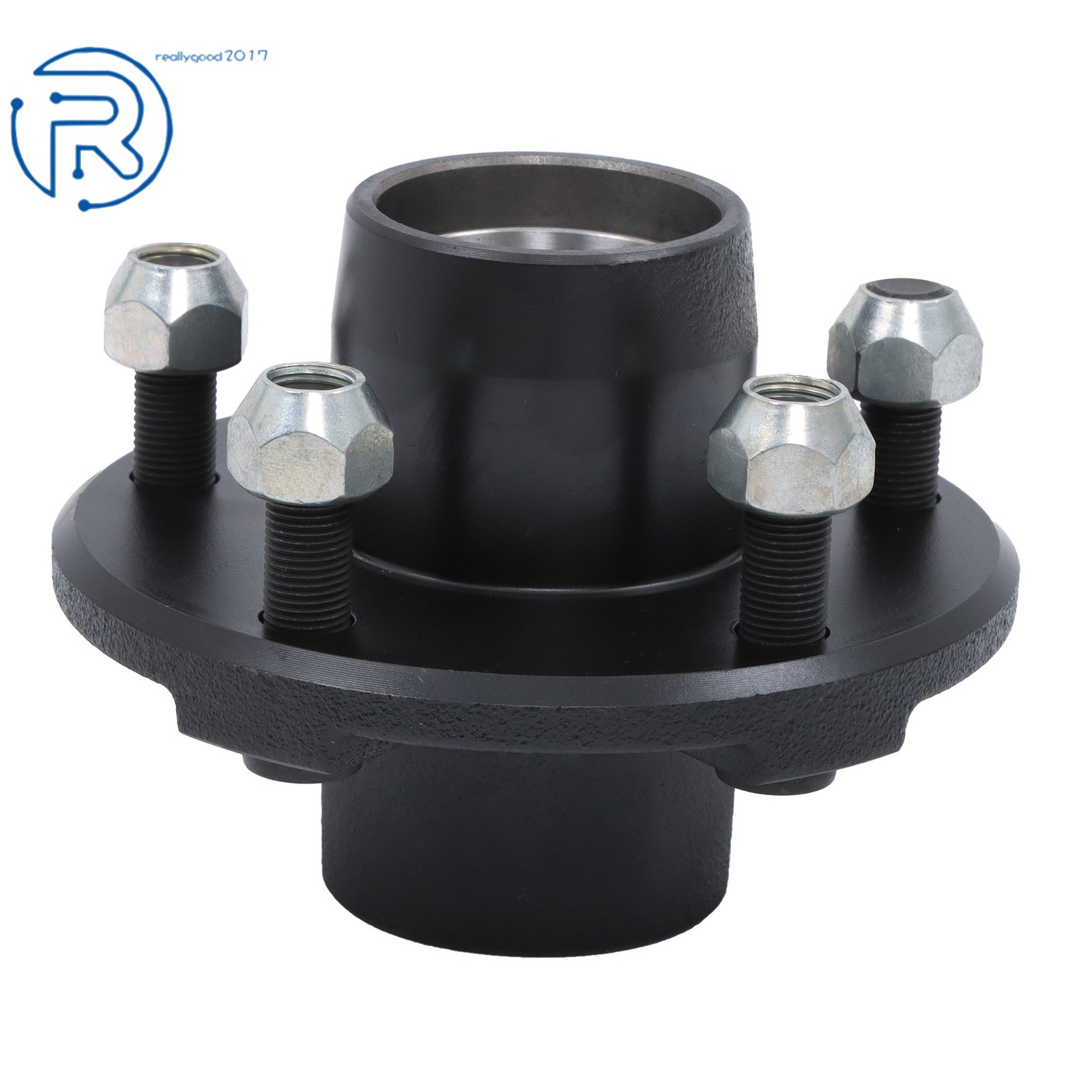 2 Sets 5 on 4.5″ Trailer Hub For 2000lbs 1″ or 1-1/16″ Axle W/ Bearing Assembly