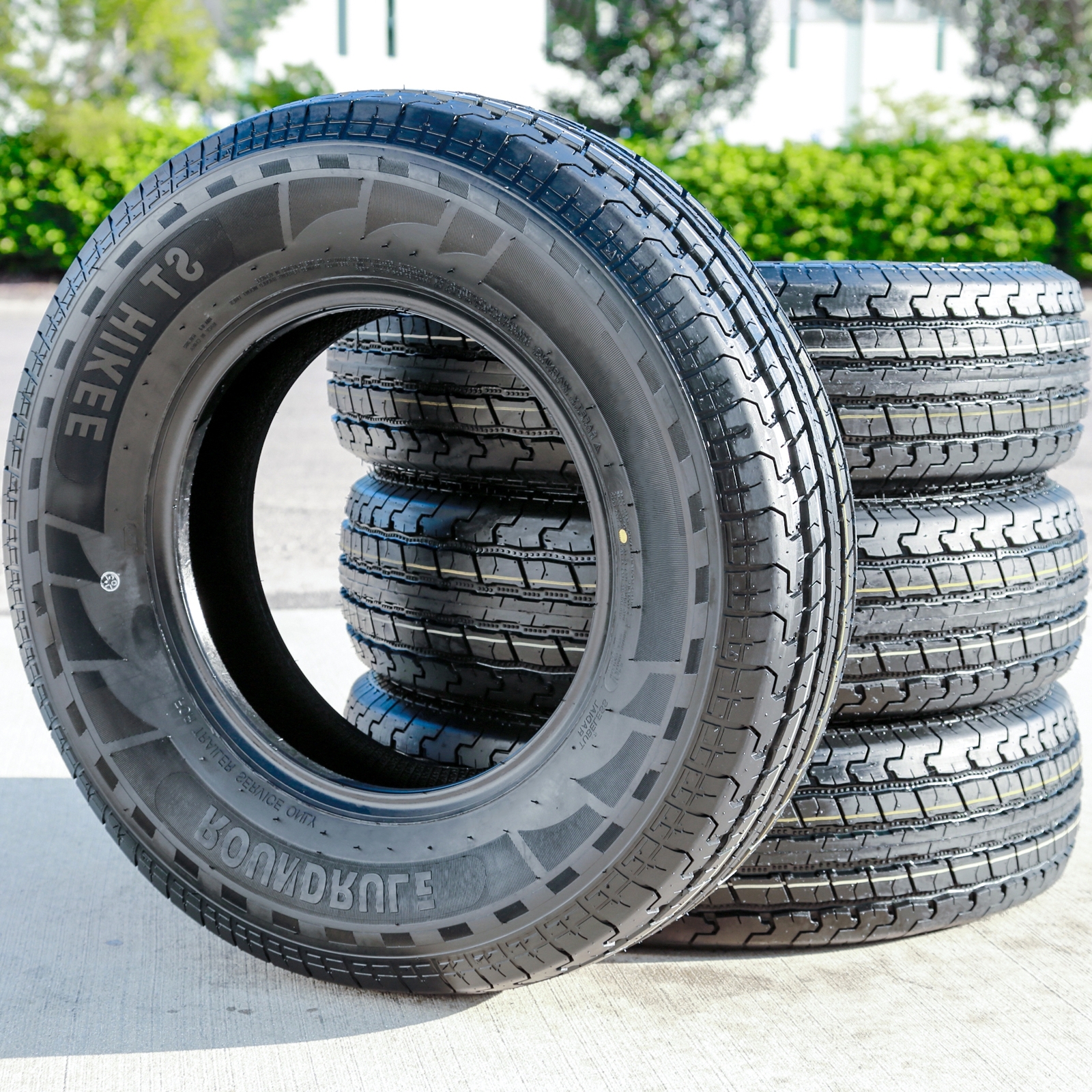 4 Tires 205/75R15 Roundrule ST Hikee Semi-Steel Trailer Load E 10 Ply