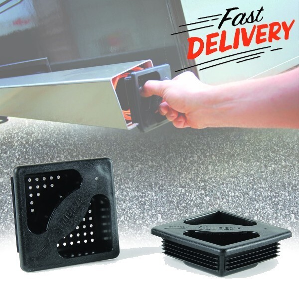 Trailer RV Rear Bumper End Caps Sewer Hose Squeeze Grip Cover No Insect Plugs