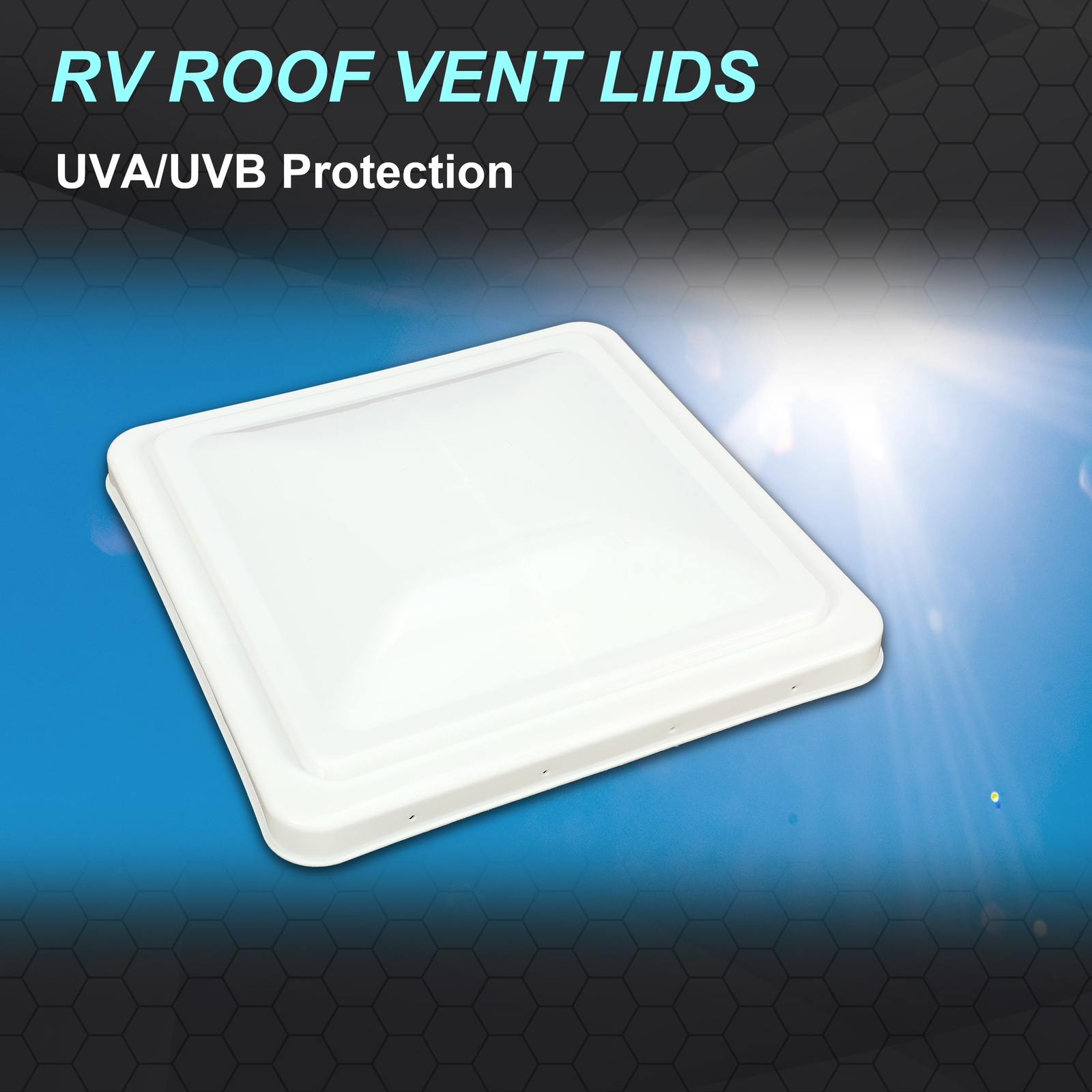 14″X14″ For RV Replacement Roof Vent Cover White Camper (Trailer) Vent Cover