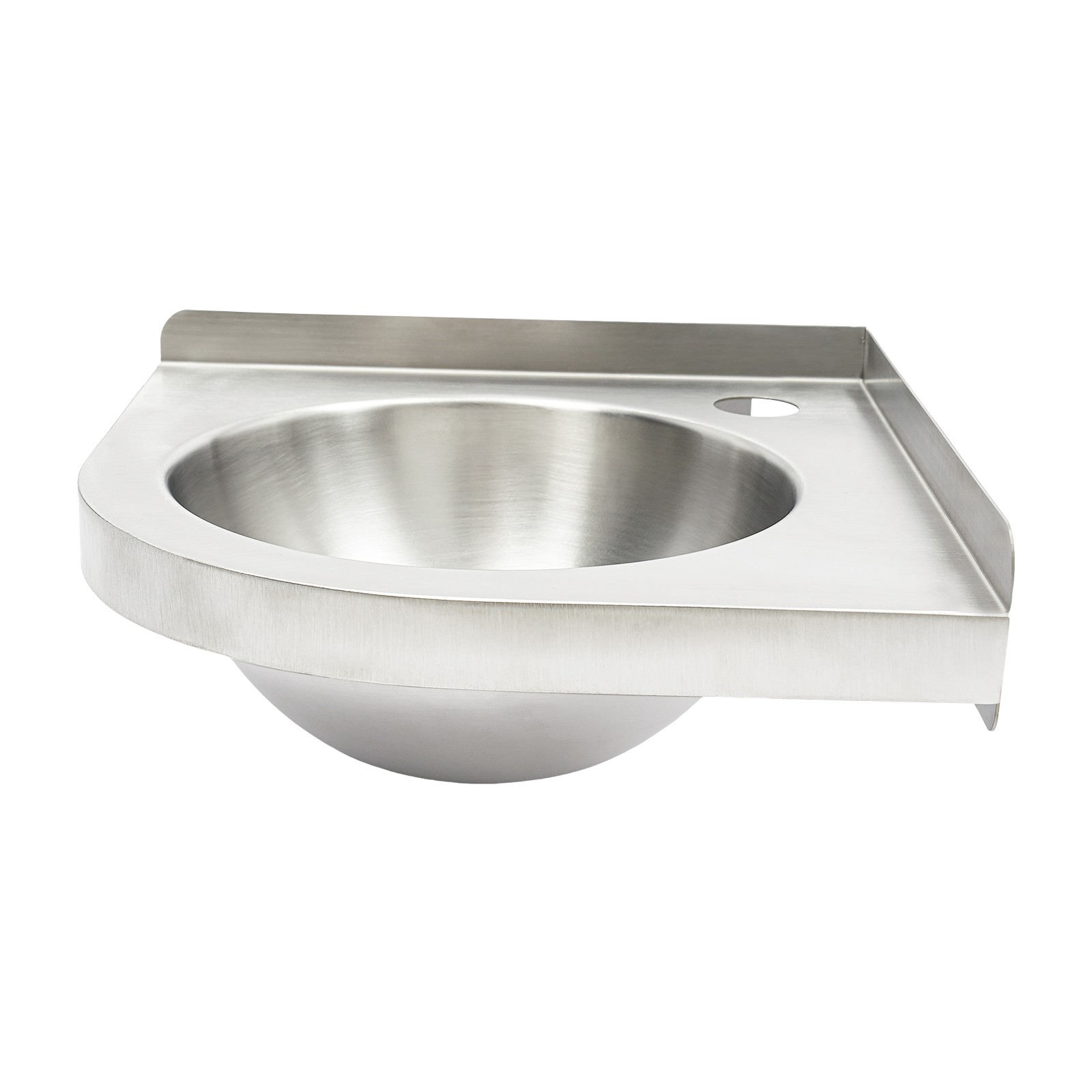 RV Caravan Camper Sink Stainless Steel Hand Wash Basin Wall-mounted Silver Sink