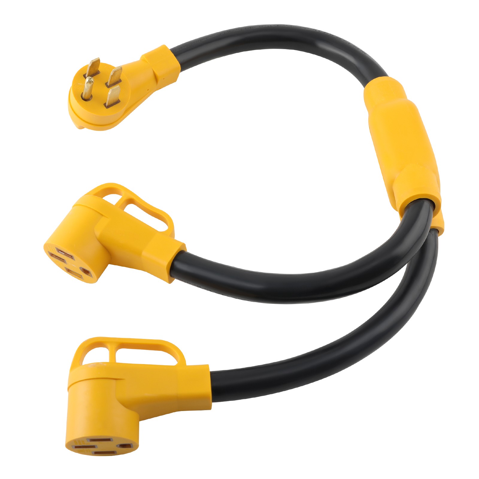 NEMA 14-50P to 2* 14-50R RV Adapter Power Cord 50 Amp Y Splitter RV EV Charging