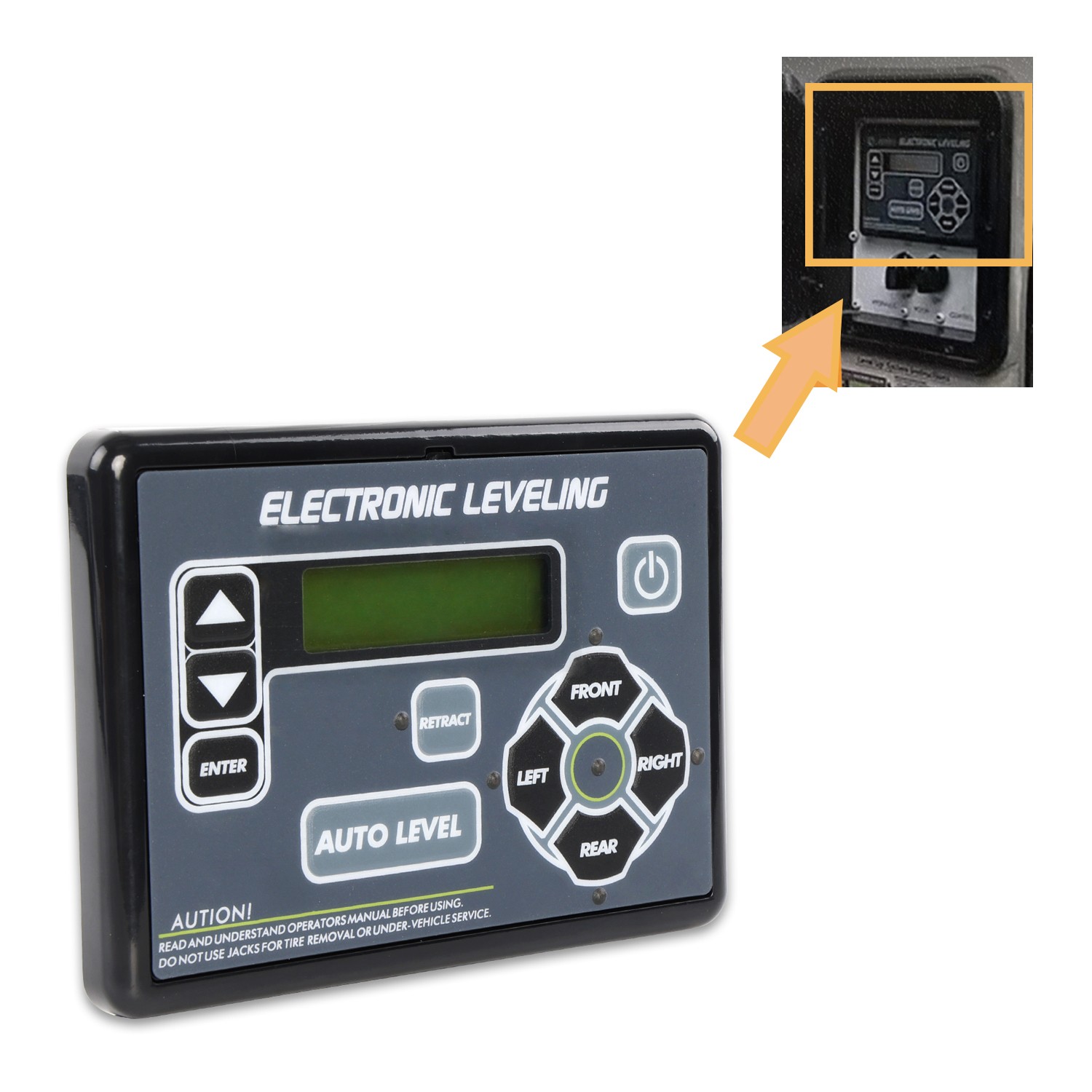 RV Ground Control Auto-Level Touchpad w/ Button For Lippert 5th Wheel 421484