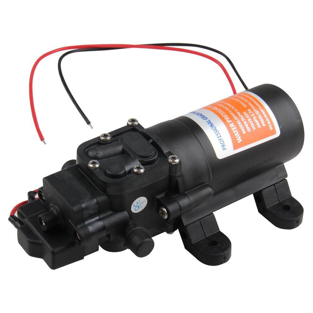 Water Pressure Diaphragm Pump 12V 4.3 L/min 1.2 GPM 35 PSI For Caravan RV Boat
