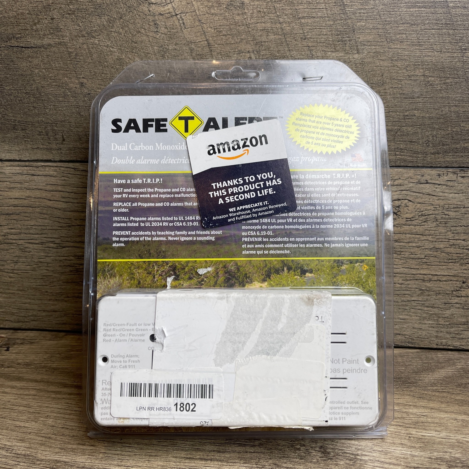 MTI Industries SAFE T Alert 35-742-WT Dual LP/CO Gas Detector Alarm White