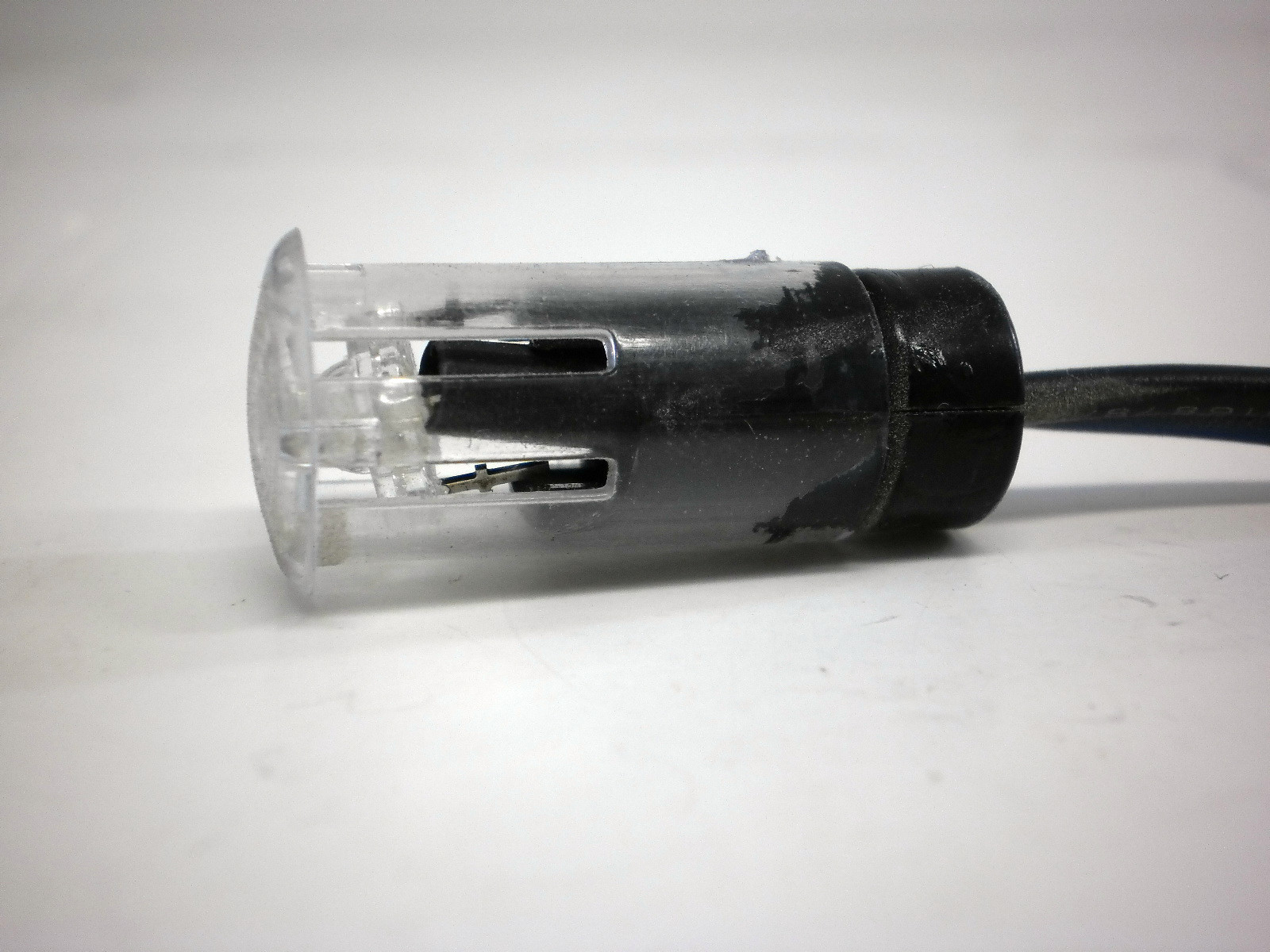 1/2″ LED Indicator Trailer/RV Marker Light Clear Red Round Light Clear Lens