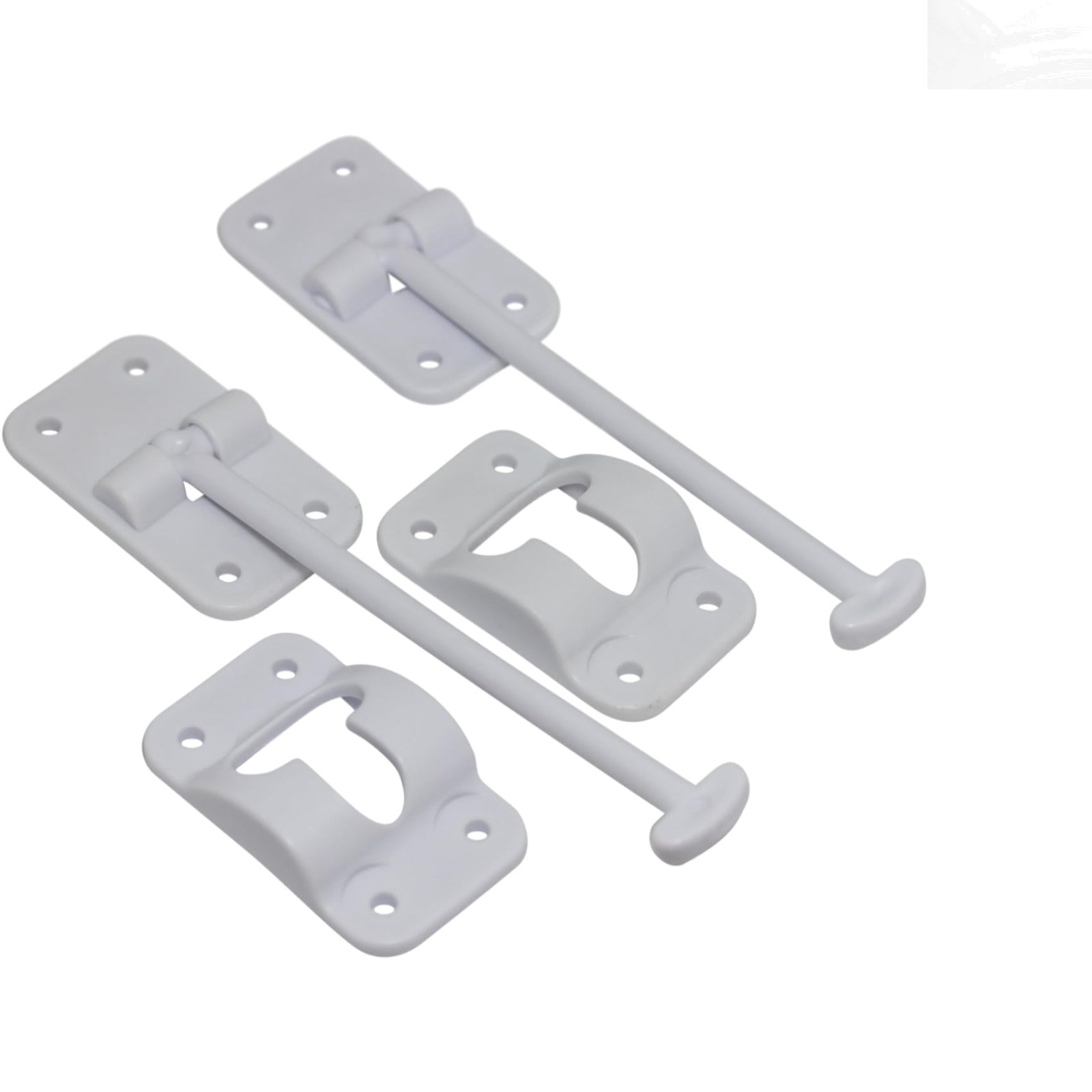 6″ White T-Style Door Holder for RVs – OEM Replacement 2 Pack for Convenience