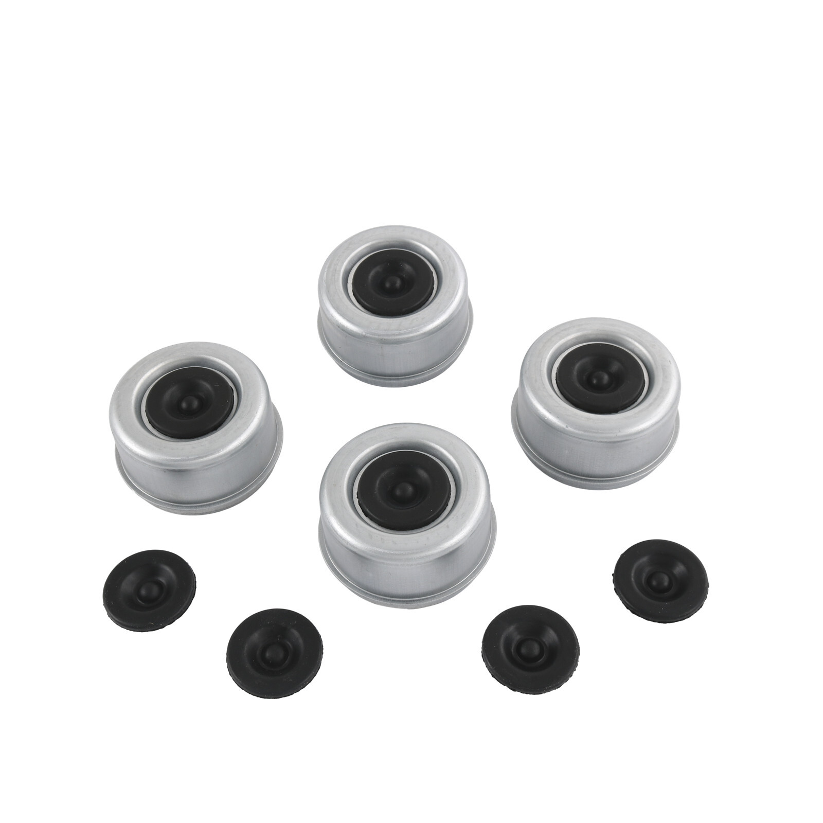 4PCS 2.71-2.72 Trailer Axle Dust Cap Cup Grease Cover RV Camper EZ Lube JDMSPEED