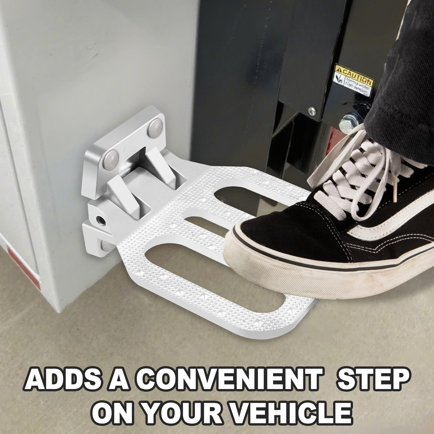 Large Folding Step 6.75” x 8.56” Platform, FS2797CH for Truck, Trailers, RV