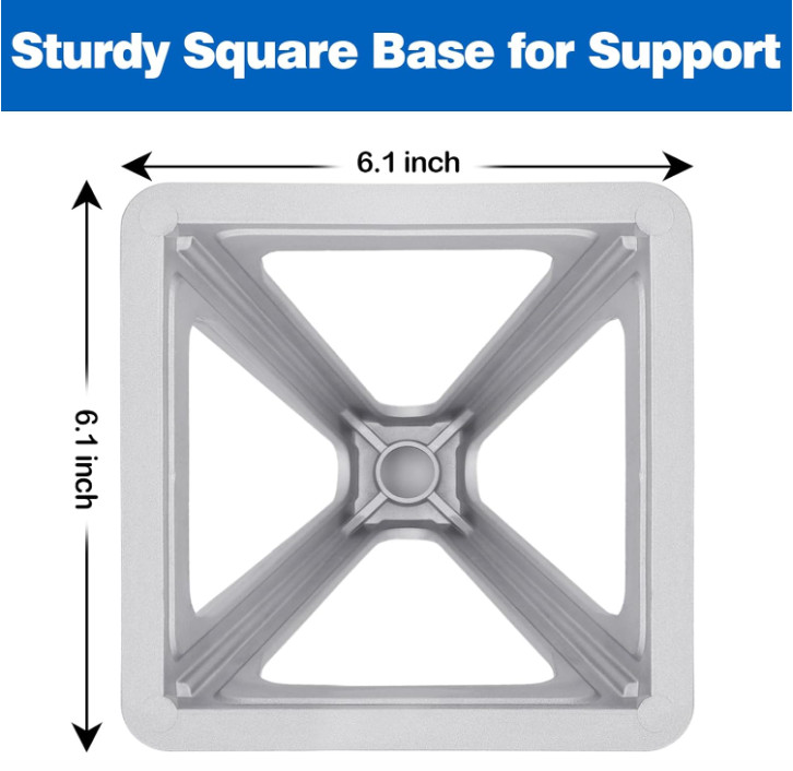 4 Pack RV Stabilizer Jacks 11″-17″ Adjustable Aluminum Screw Jack Stands 7500lbs