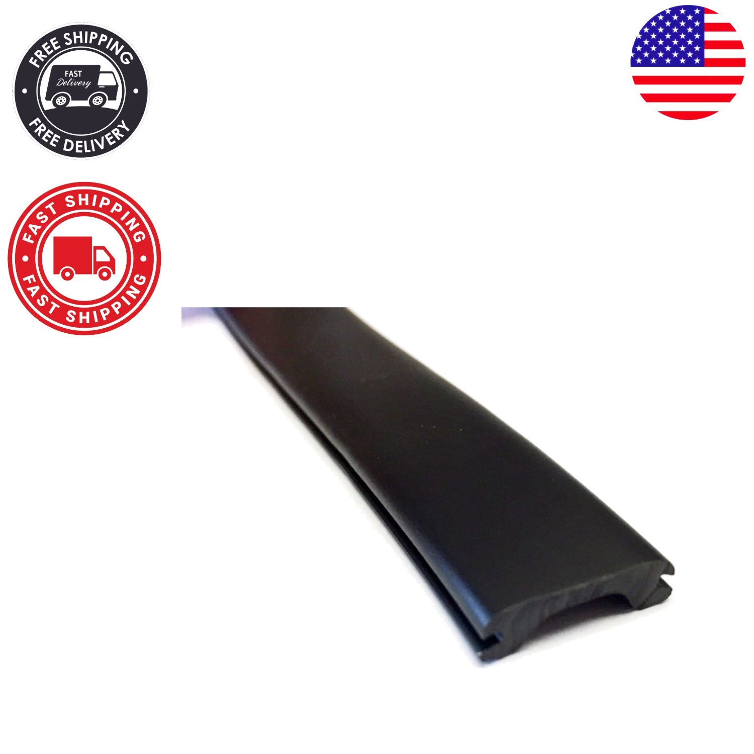 Durable 0.6″ Black Vinyl Insert Trim – 50 ft Universal Fit for RVs & Marine