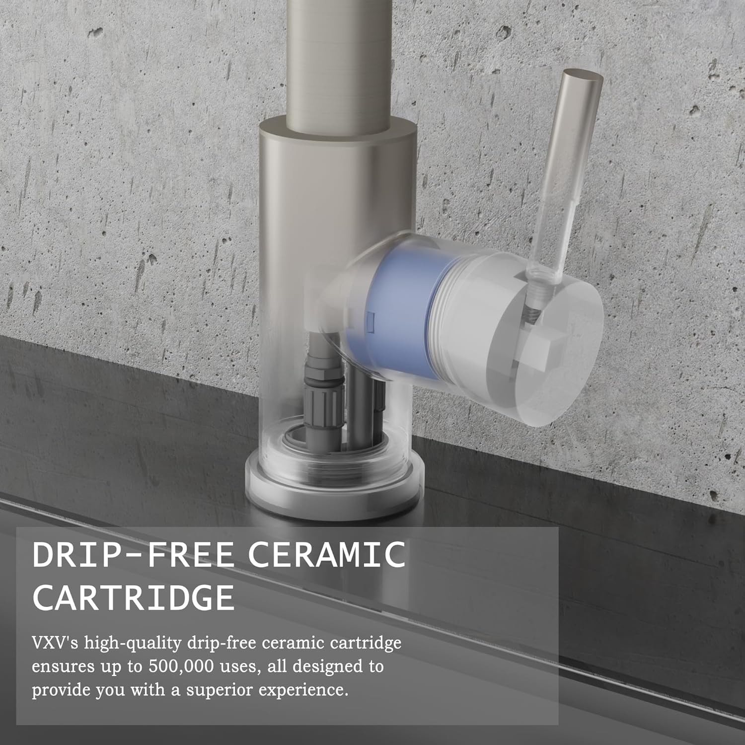Kitchen faucet with soap dispenser, three-setting adjustable