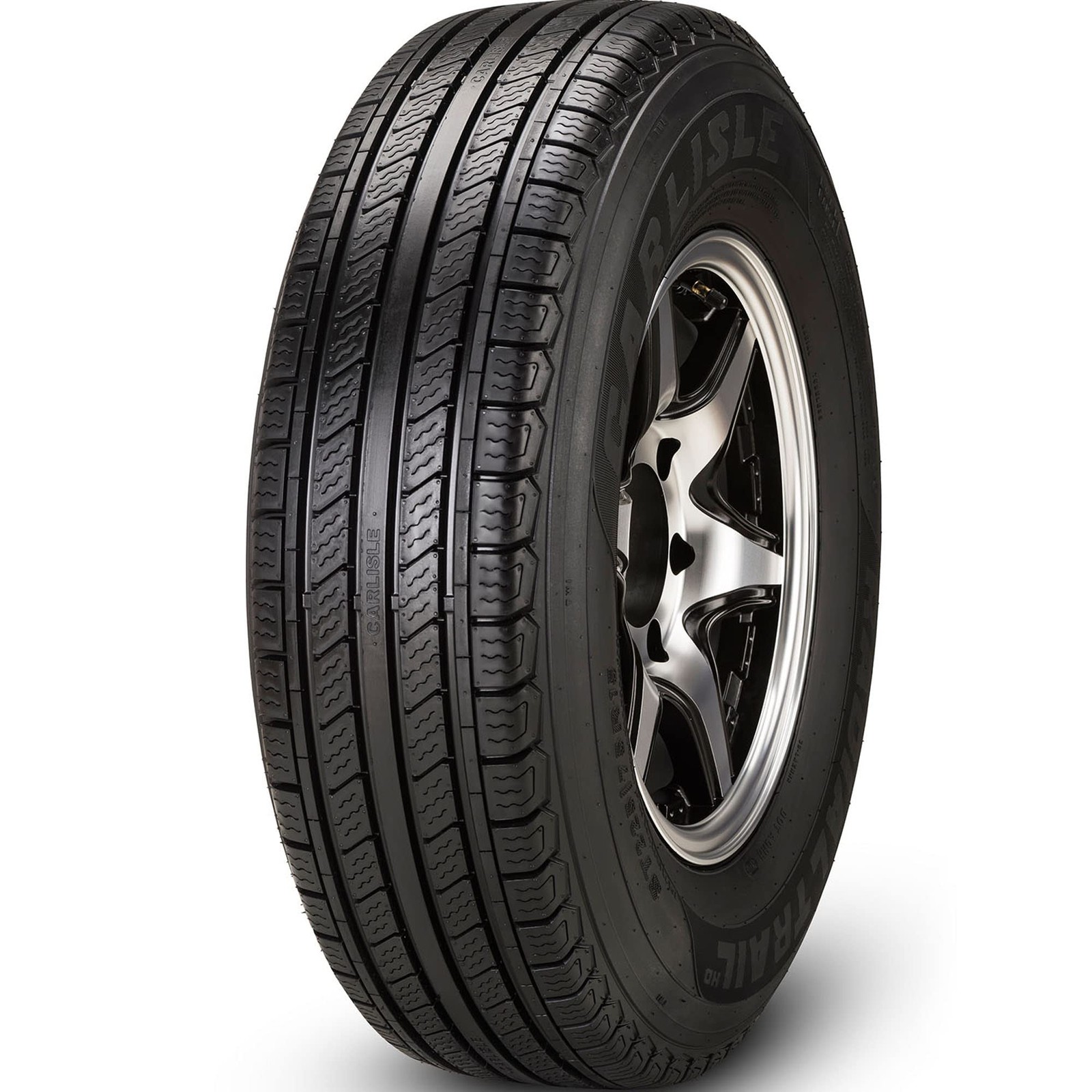 Carlisle Radial Trail HD Trailer Tire-ST205/75R15 107M ST205/75R15 D, black