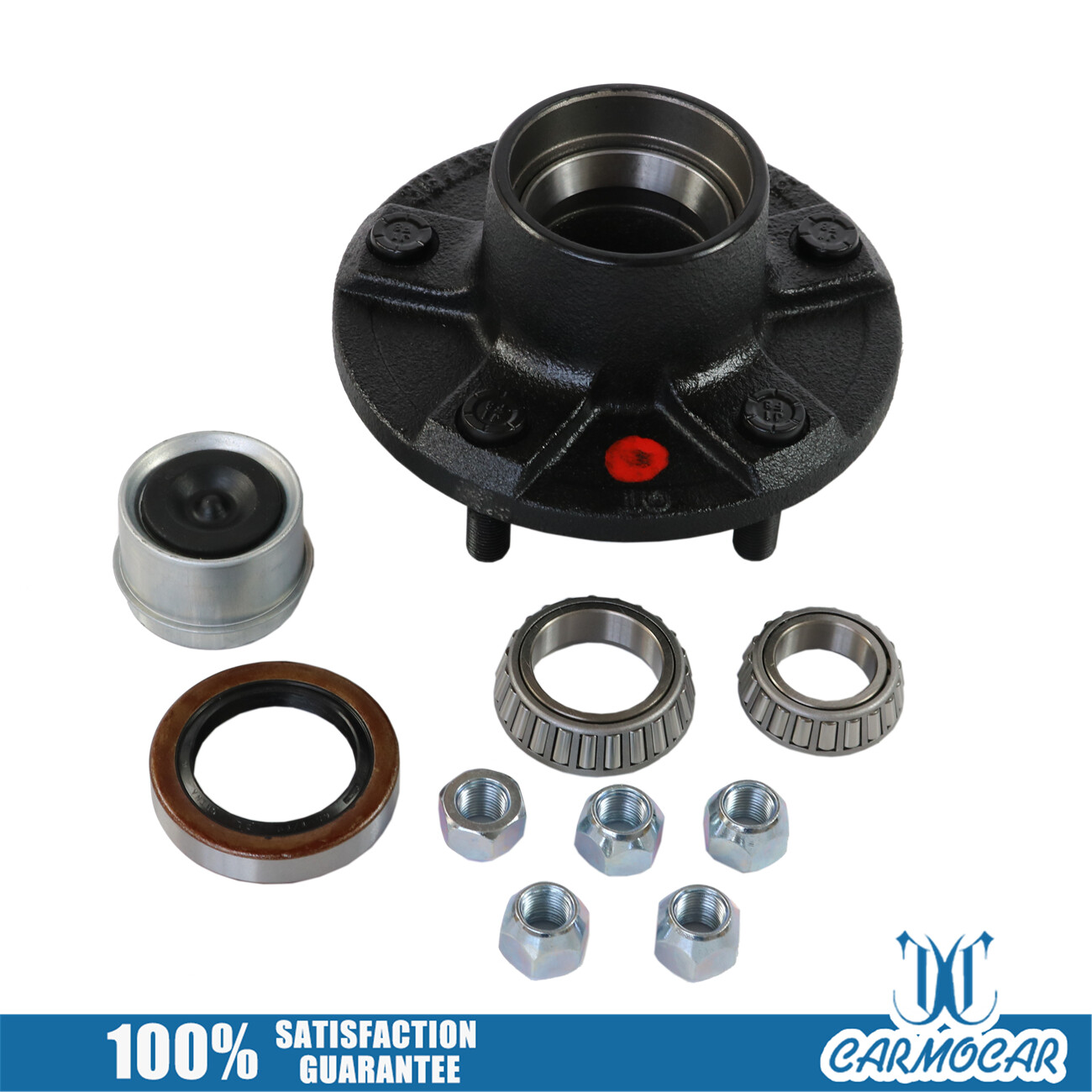 5 Lugs Trailer Idler Hub Kits Set of 2 5 on 5 5×5” for 3500 lbs Trailer Axle