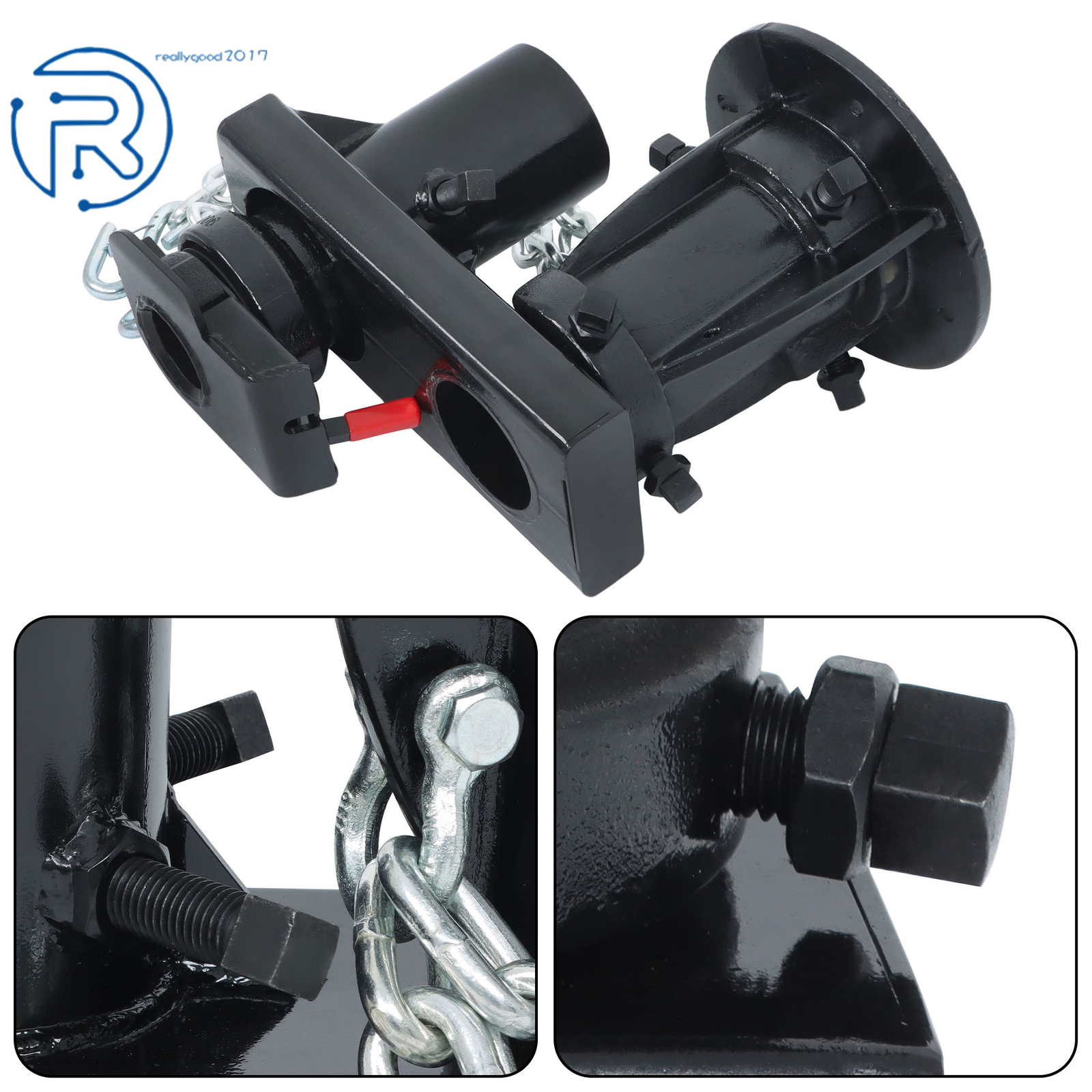 Fifth Wheel to Gooseneck Adapter w/ 7-1/2″ Offset C5G X 12”-16″ For RV Trailer