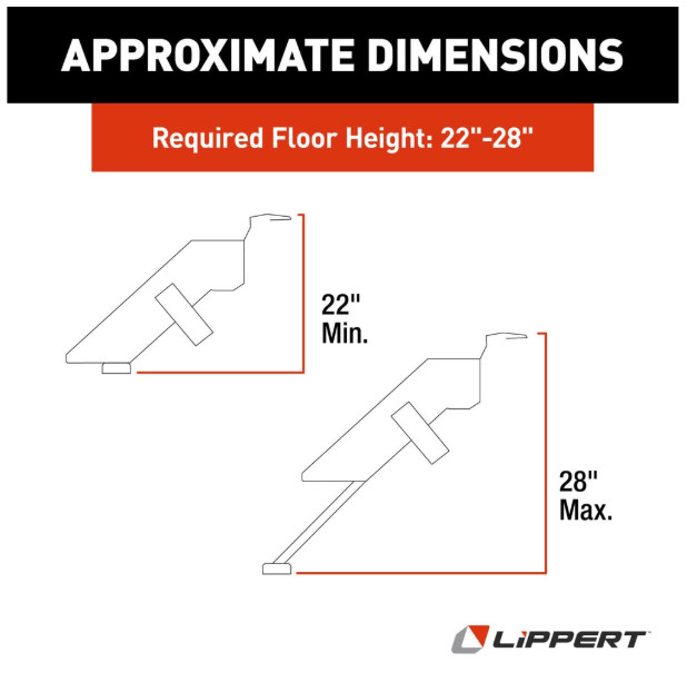 Lippert 733932 30″ Premium Double Solid Step