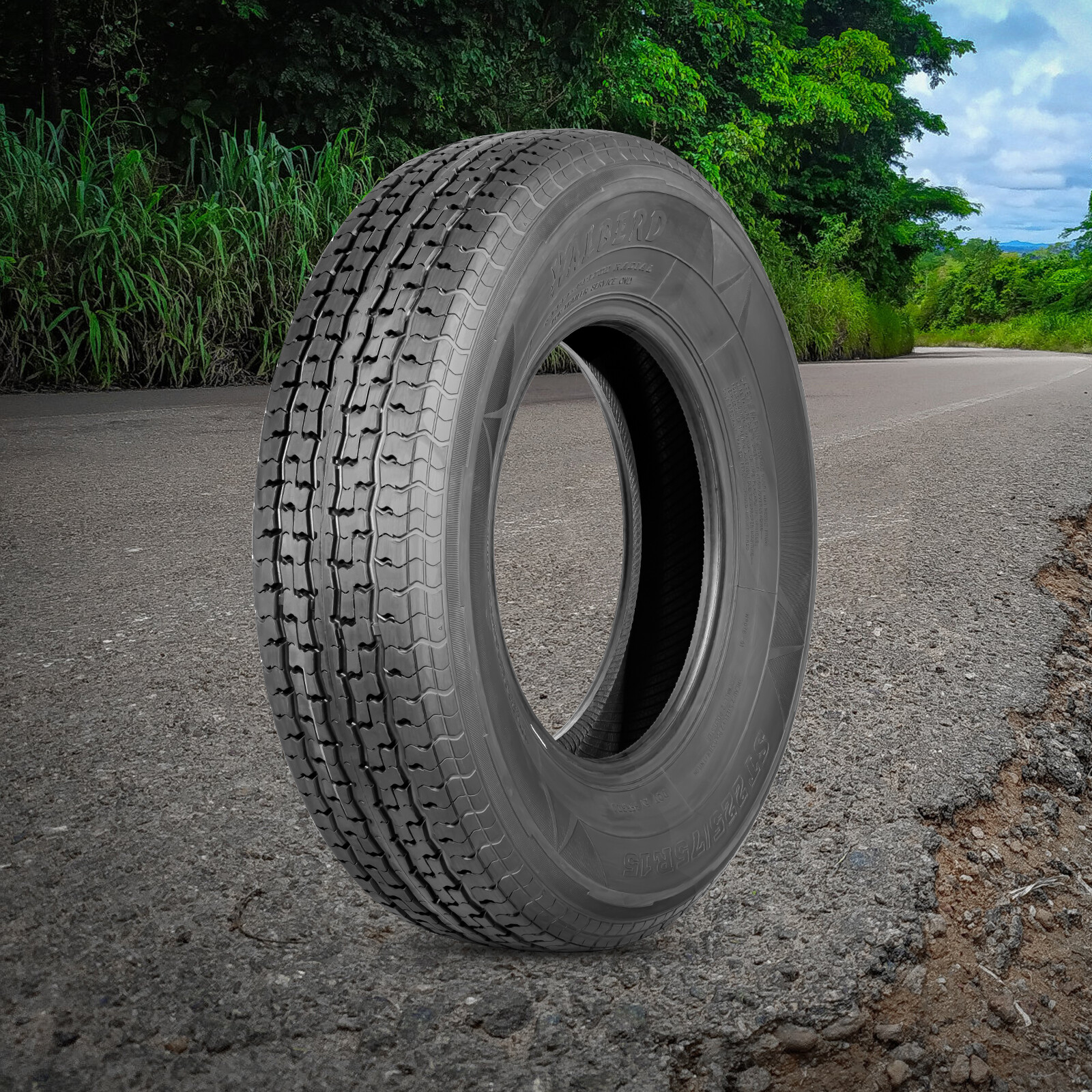 ST225/75R15 Trailer Tires 225 75 15 10PLY Load Range E Heavy Duty Replacement TL