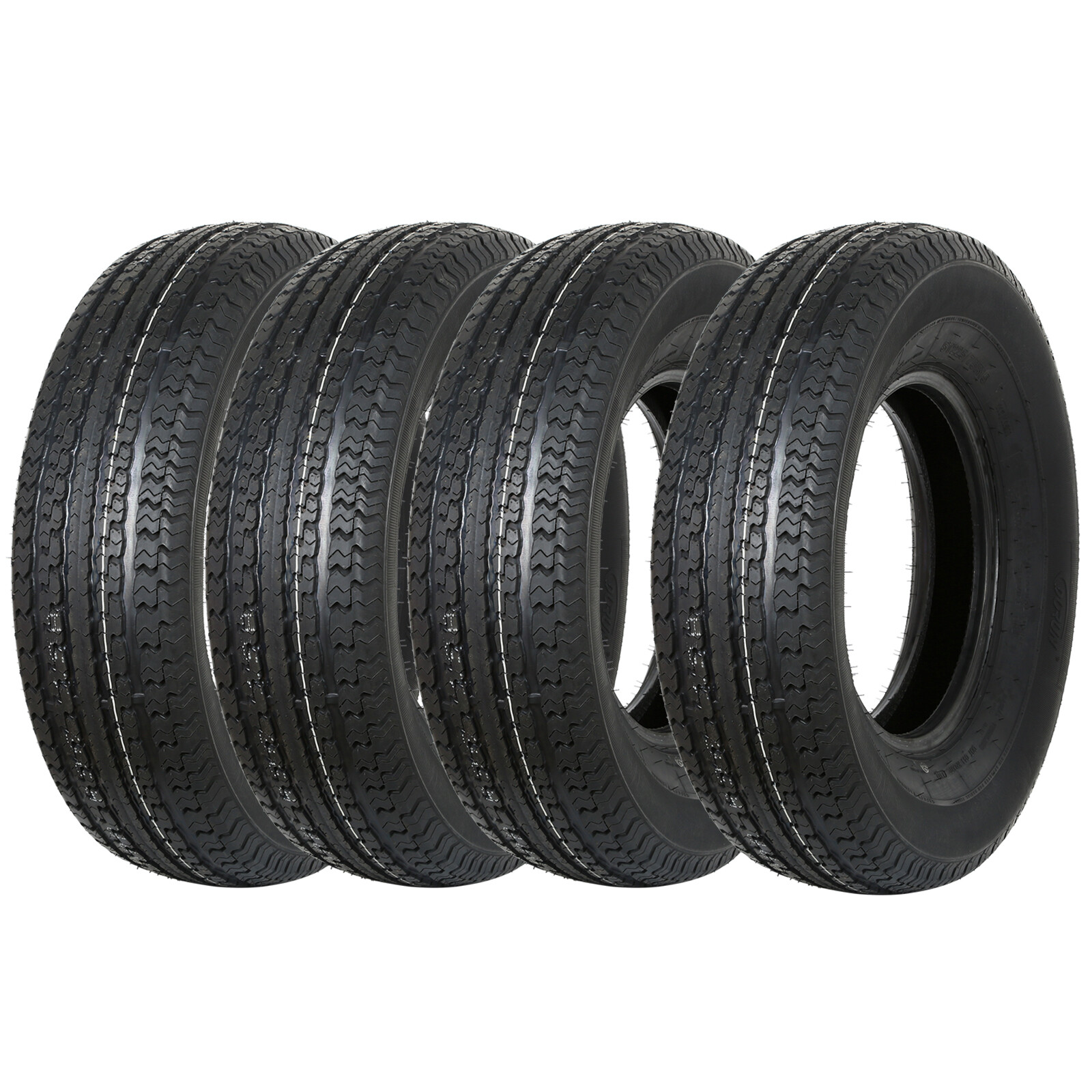 Set of 4 Radial Trailer Tire ST225/75R15 225 75R15 Load Range E 10 Ply