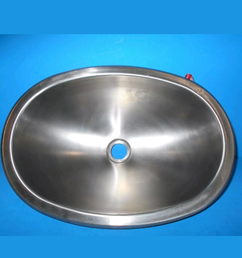 *12 X 17 OVAL STAINLESS STEEL SINK SINGLE BOWL RV SSOV-1217-22