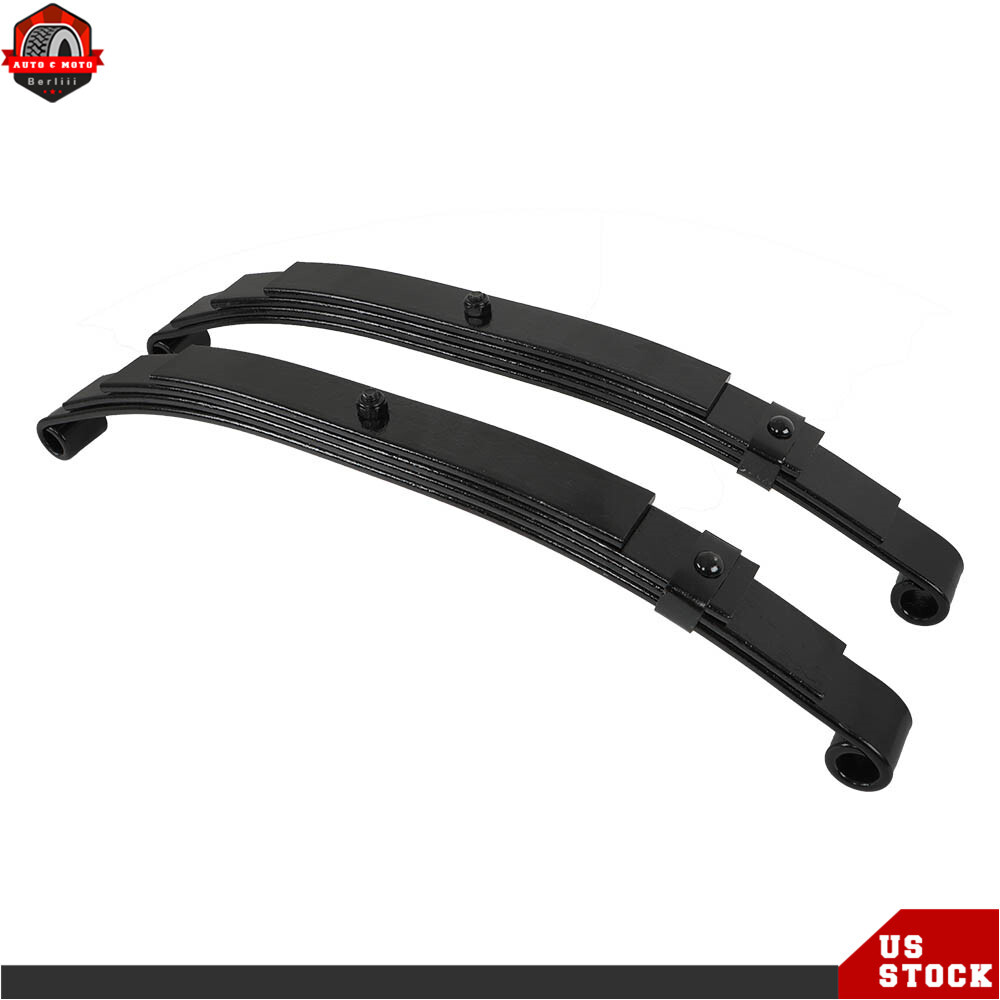 2 Pack Trailer Leaf Spring 4 Leaf Double Eye 2500 lbs Cap Per For 5000 lbs Axle