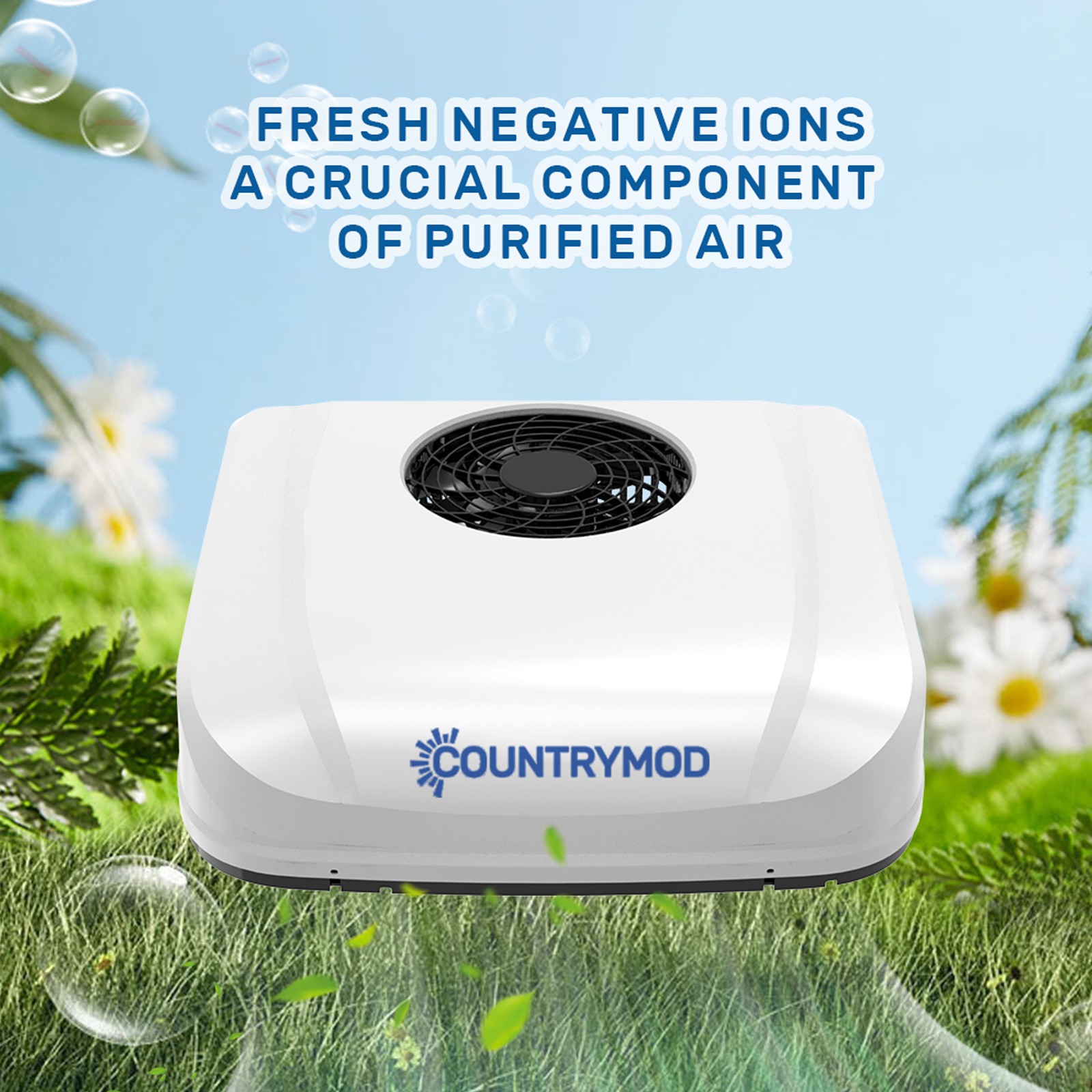 Countrymod 12V RV Rooftop Air Conditioner 10000BTU Cooling for Caravan Trailer