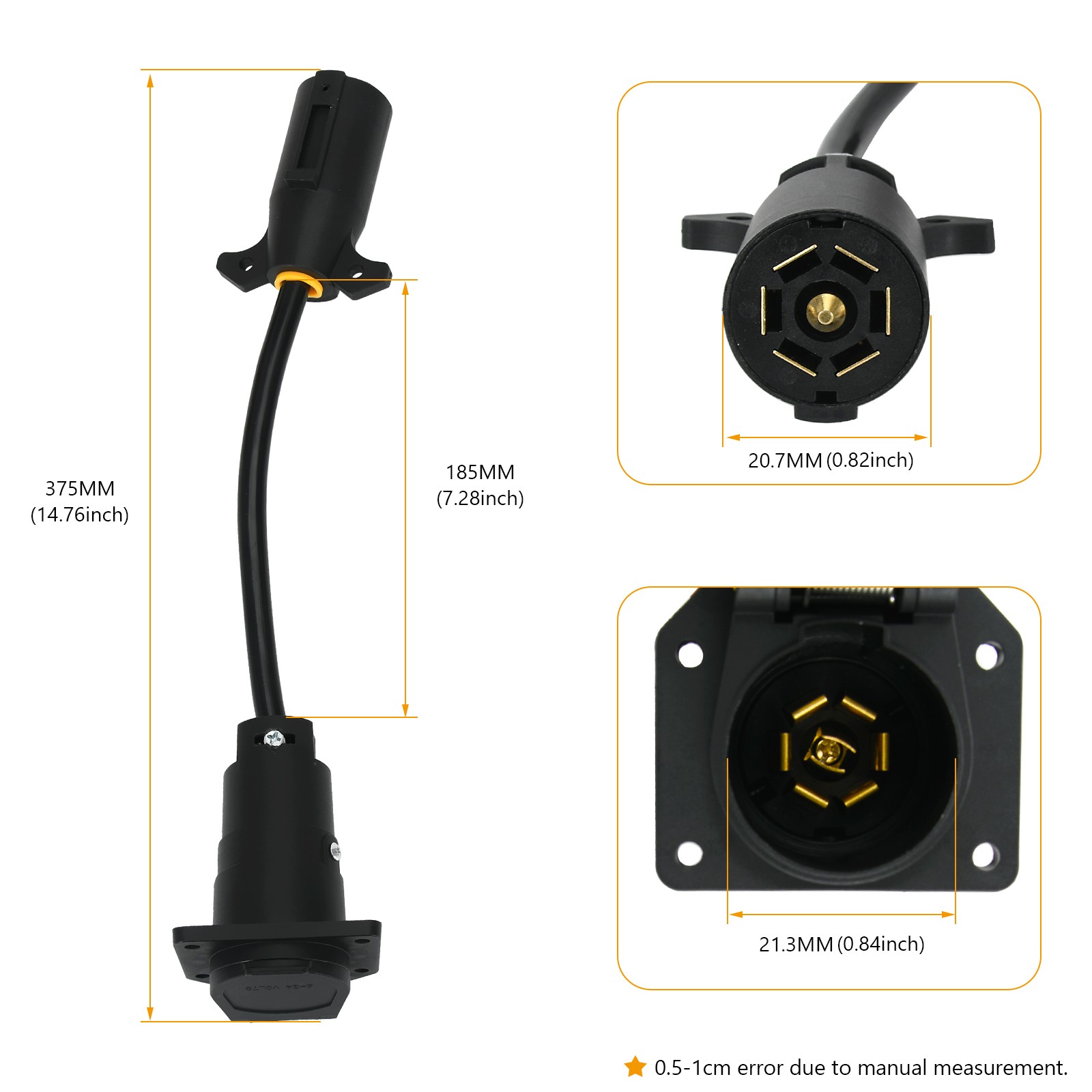 7-Pin Backup Camera Adapter For Furrion Vision S Trailer RV Power Switch