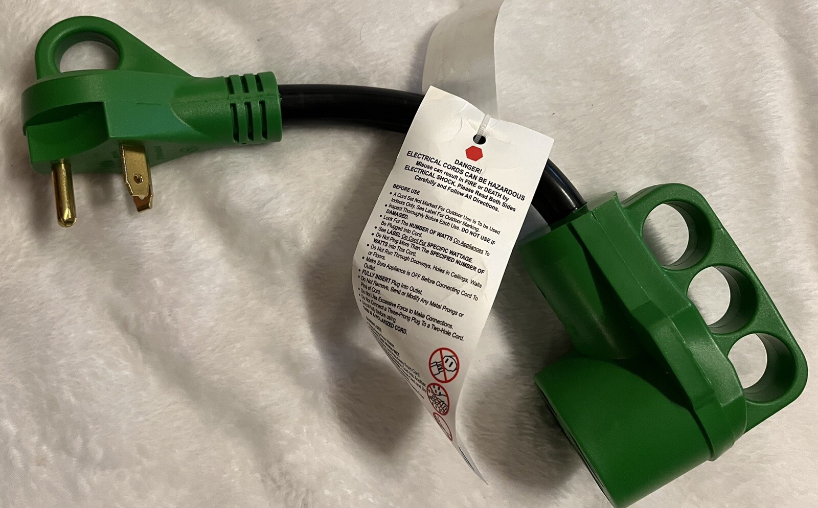 RV Electrical Adapter Cord 30A 125v Everdevelop Electric Appliance Co NEW