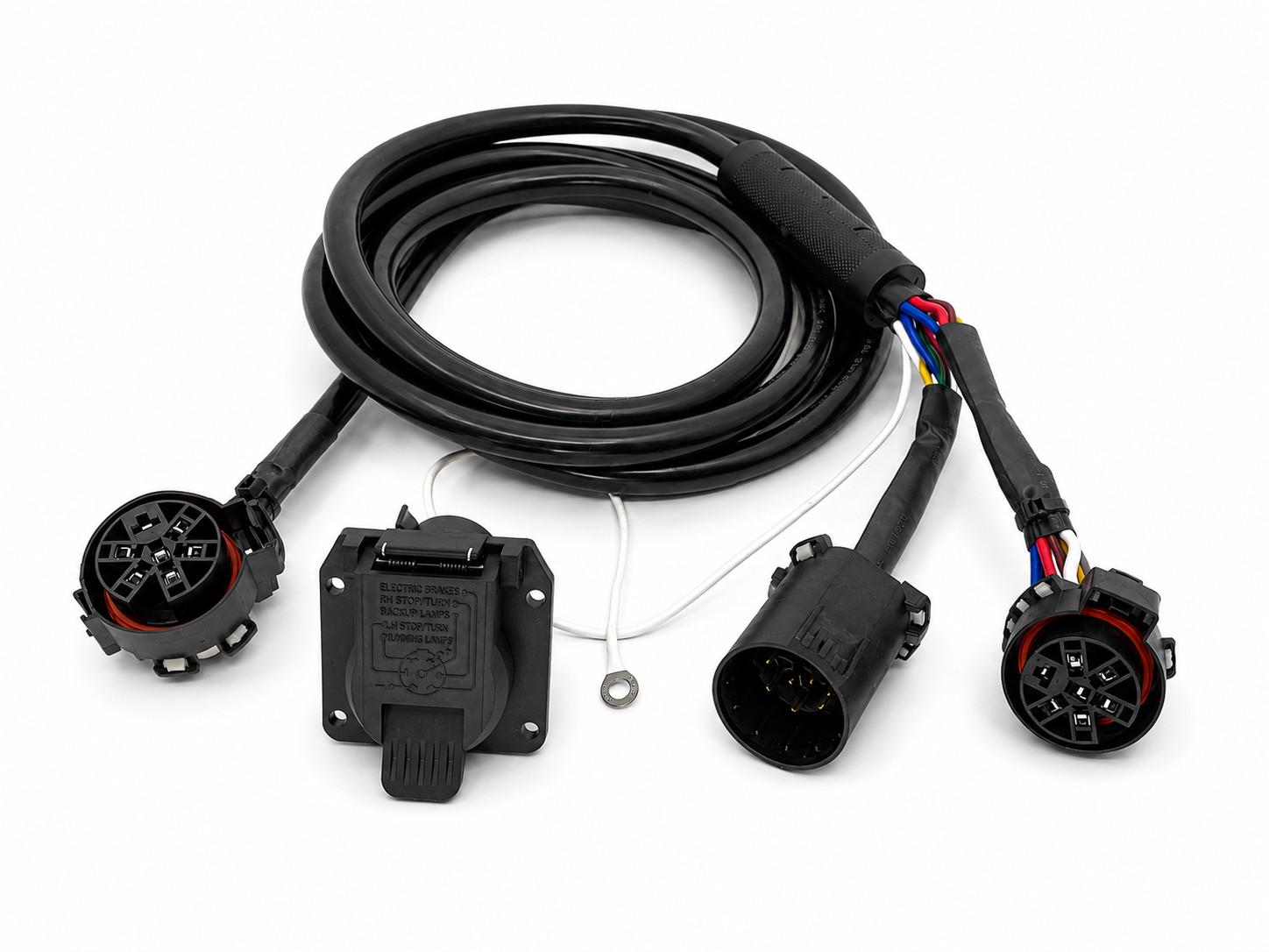 Gooseneck / 5th Wheel Extension Harness (7 Ft) & Receiver – Kit