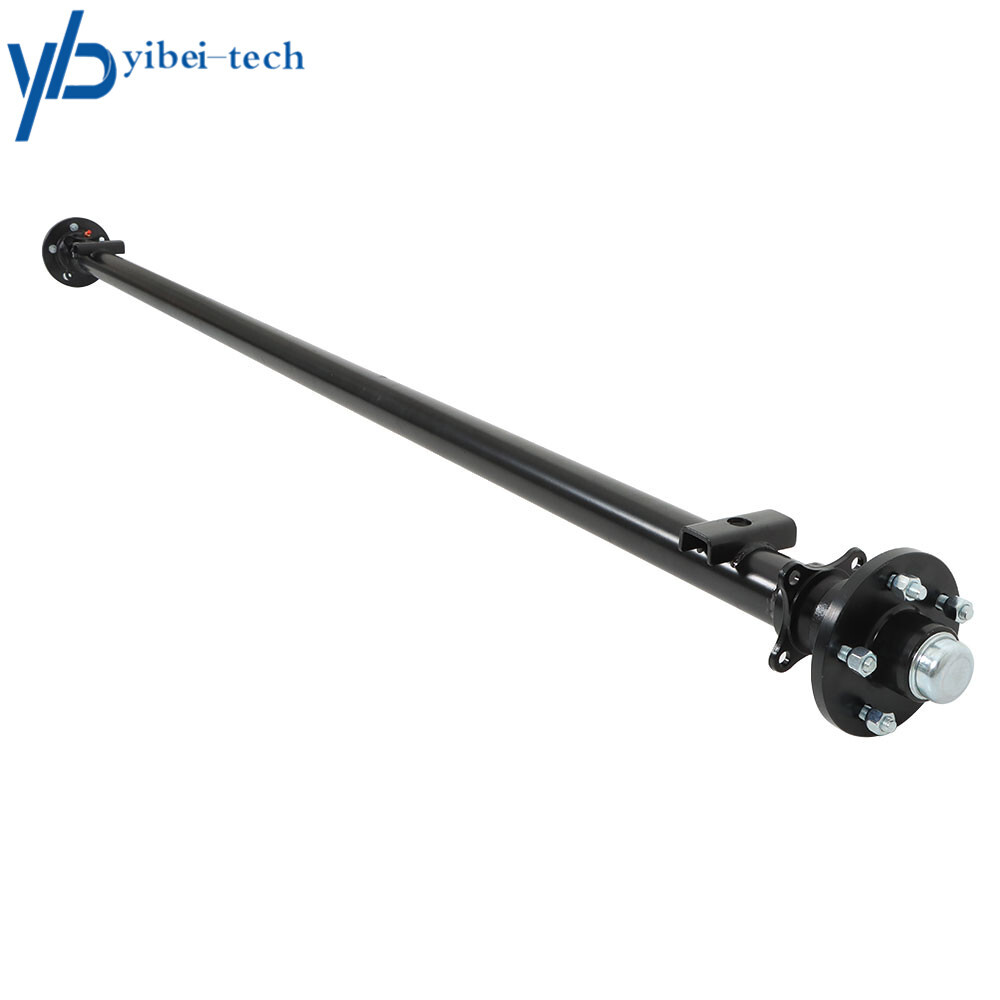 3.5K Trailer Axle 5 lug 95″ HF 80″ Spring Center 82″ 5 on 4.5″ with U-Bolt Kit