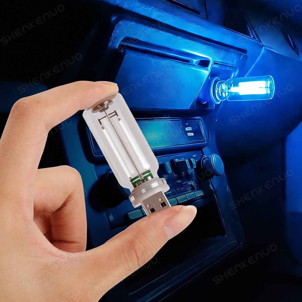 LED Night Light for Car Interior & Camping Mood Lamps 3 COLORS AVAILABLE 2pcs