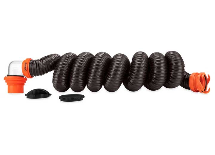Camco 39761 RhinoFLEX RV Sewer Kit with Pre-Attached Fittings – 15 ft.