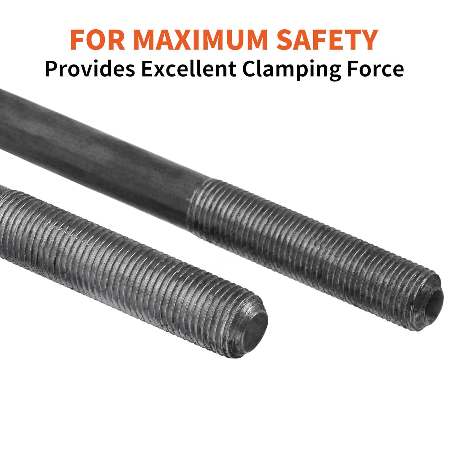 High-Strength U Bolt Kit for 3,500 lb Trailers – 4 U Bolts, Nuts & Tie Plates