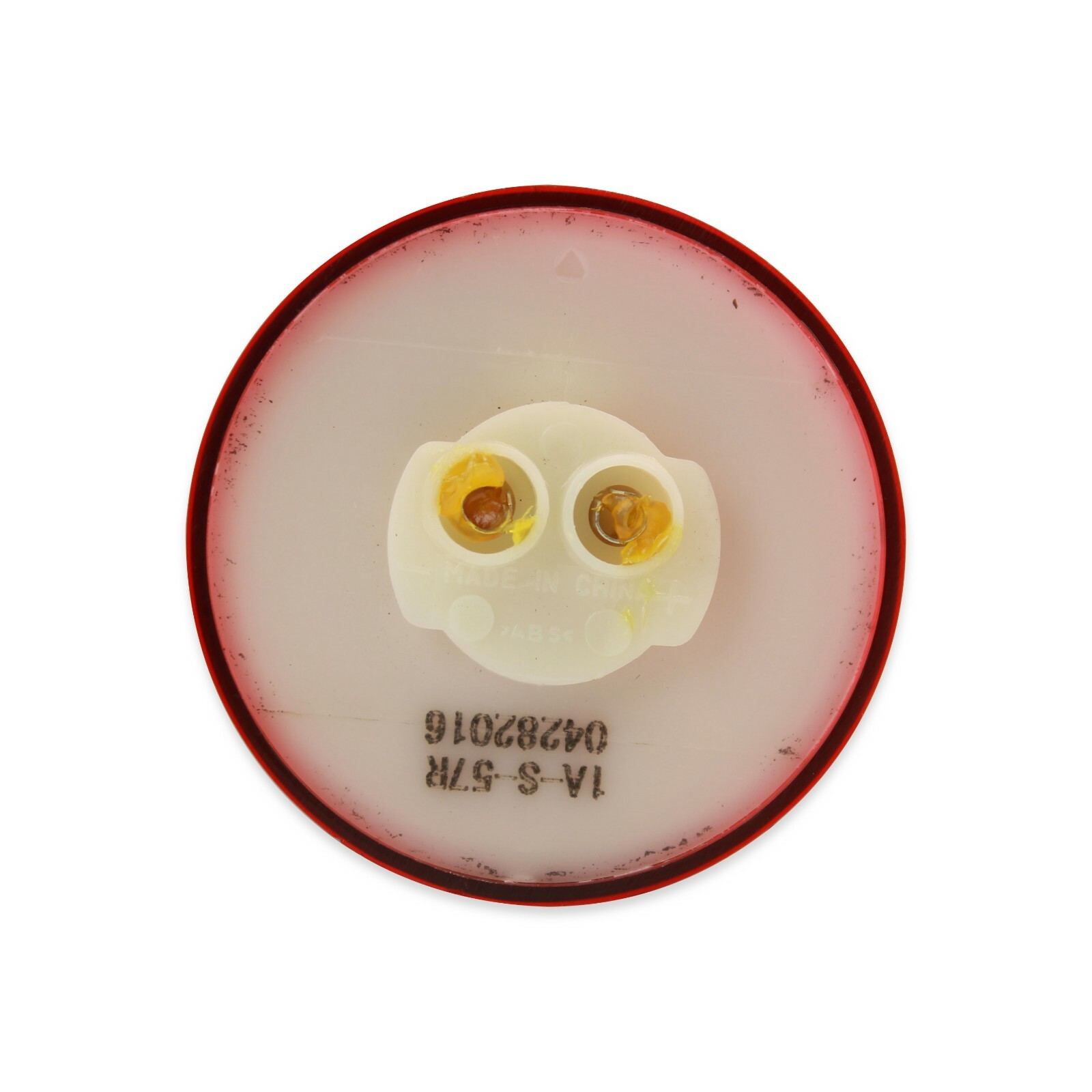 (6)Red 2.5″ round replacement, Clearance marker, Incandescent Light SAE & DOT