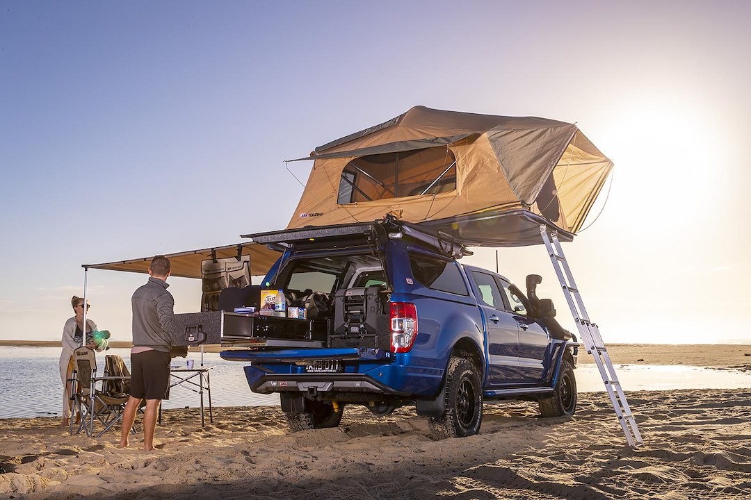 ARB 803300A Vehicle Rooftop Poly/ Cotton Fabric Tent Sleeps 2 Adults