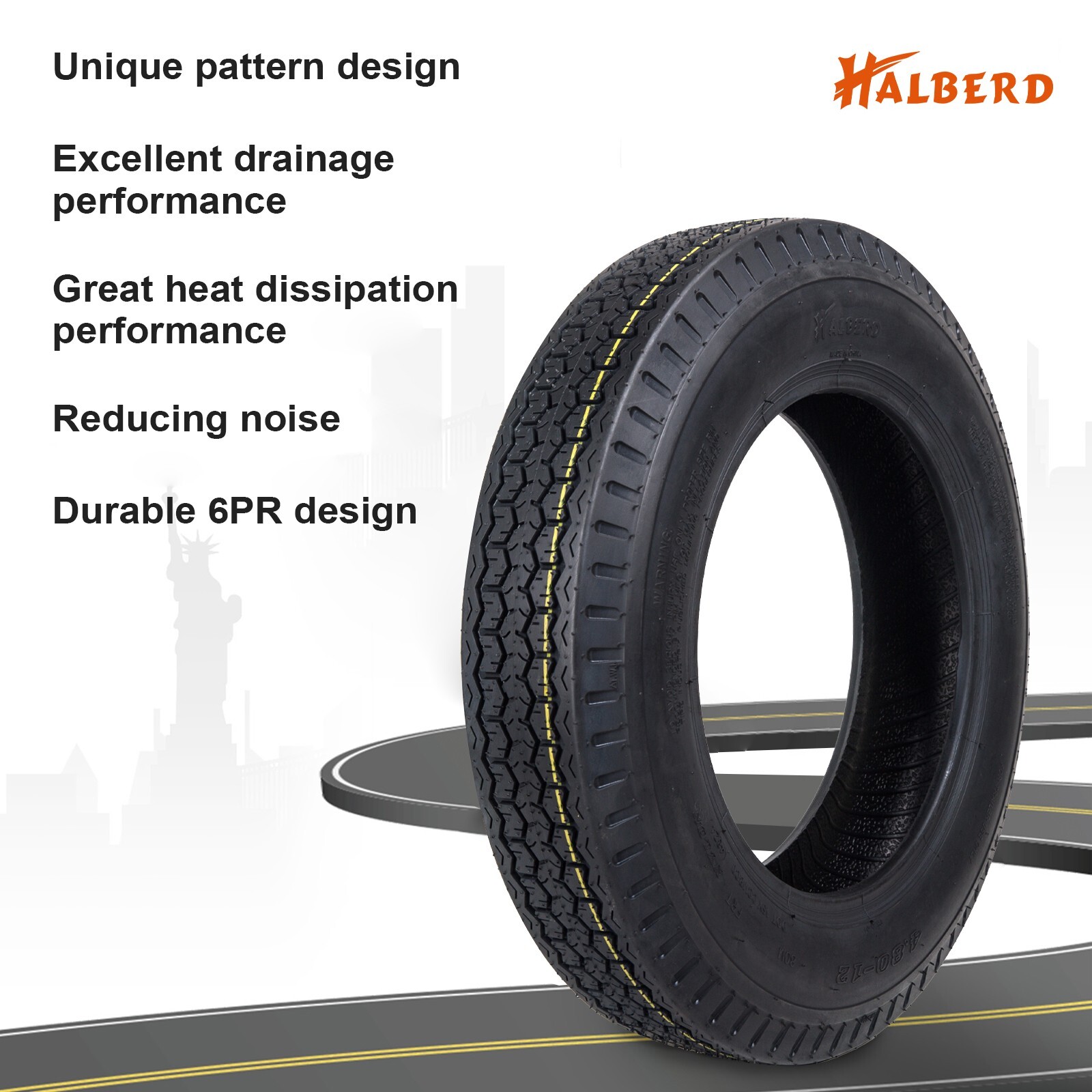 Super Heavy Duty 8Ply ST225/75D15 Trailer Tires 225 75 15 Replacement Bias Tyre