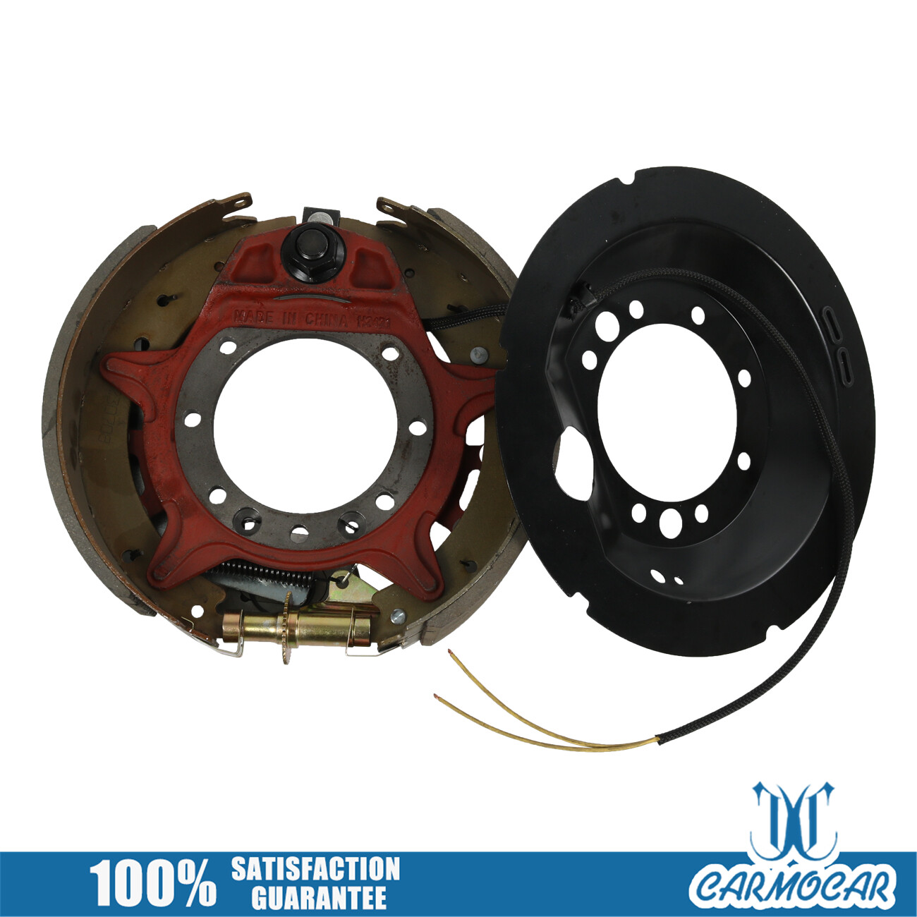 Set Electric Backing Plate 10000 Trailer Brake Fits For Dexter 12-1/4×4″ 10K HD