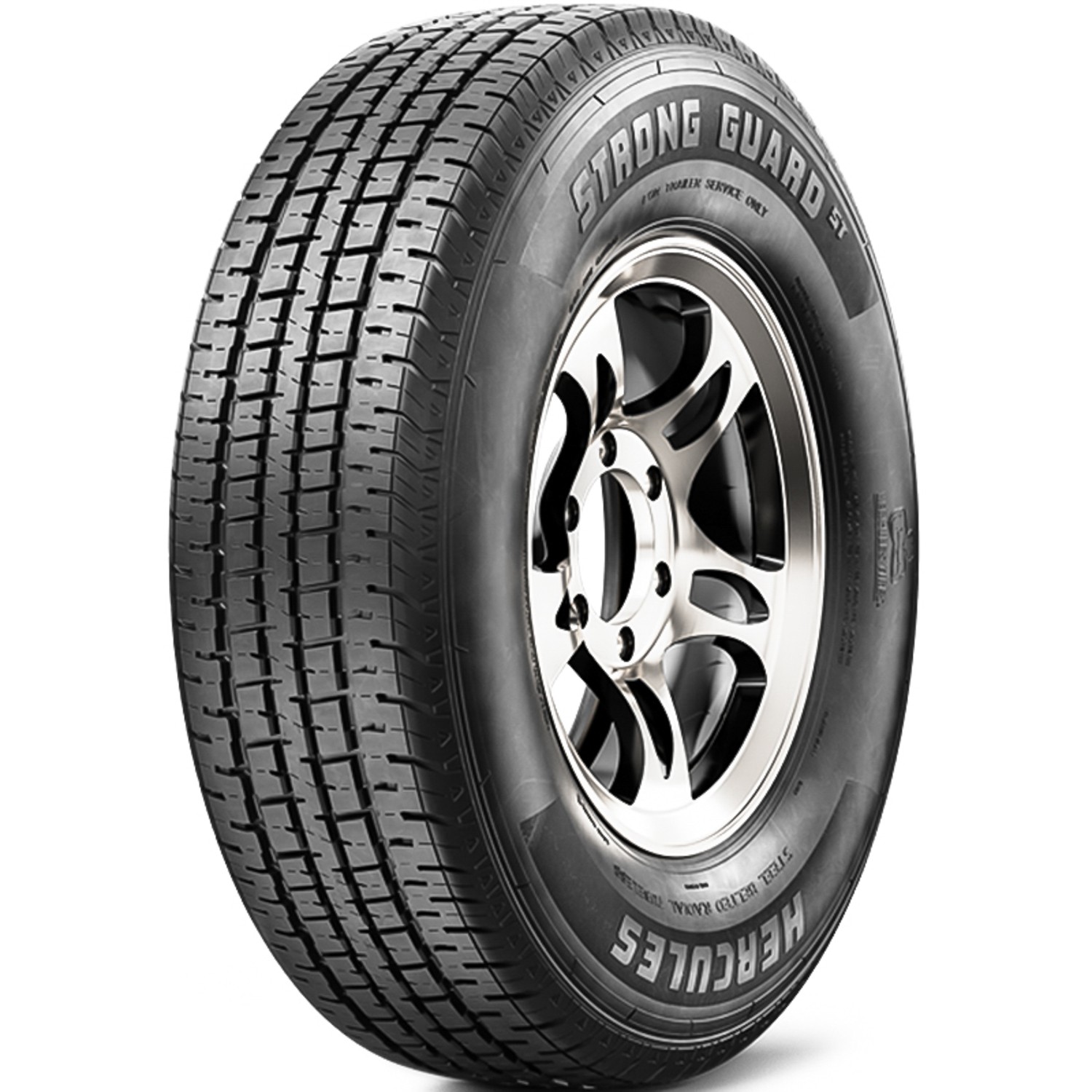 Tire Hercules Strong Guard ST Steel Belted ST 215/75R14 Load C 6 Ply Trailer