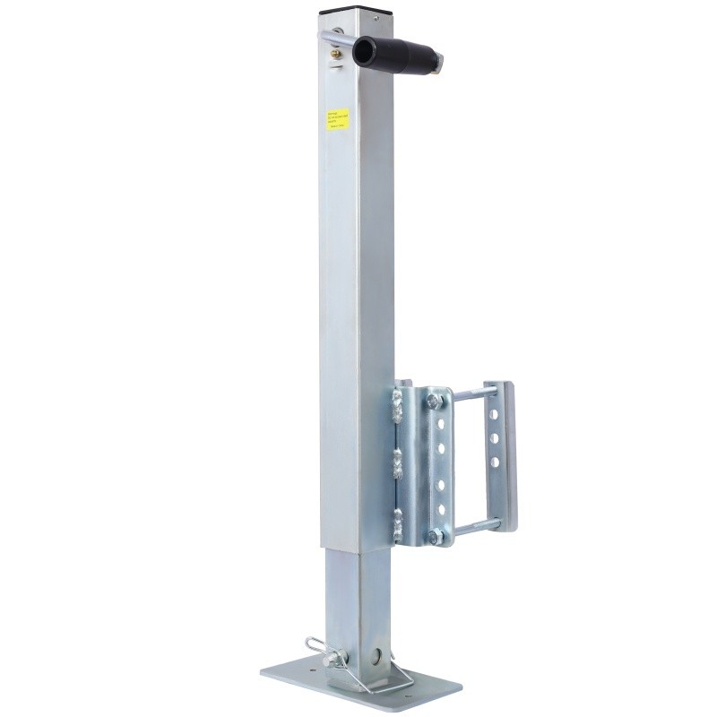Heavy Duty Trailer Jack, Fixed Mount Jack w/Drop Leg, 28.6 in 2500 Lbs