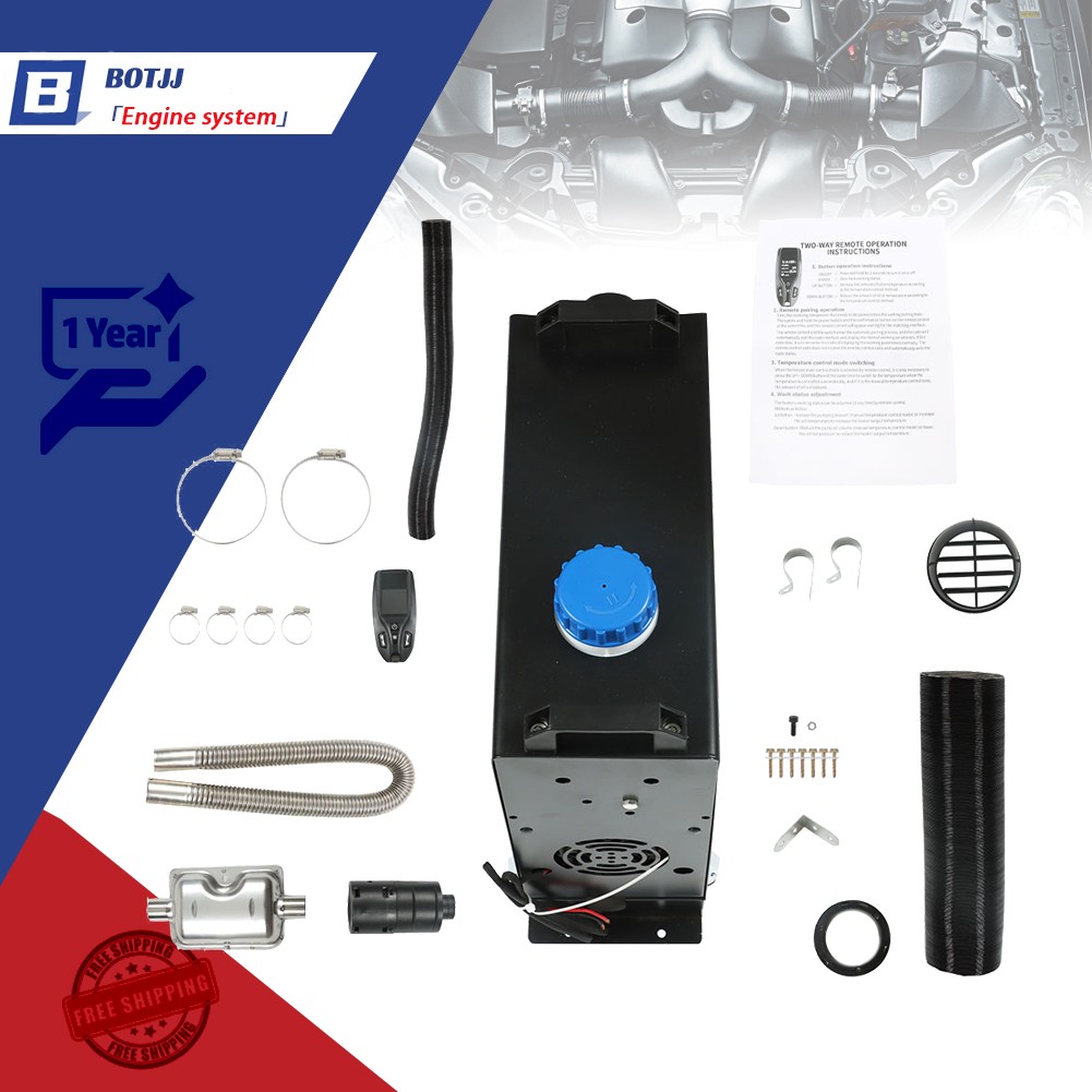 For Boat Motorhome Truck Diesel Air Heater 8KW 12V All In One LCD Thermosta