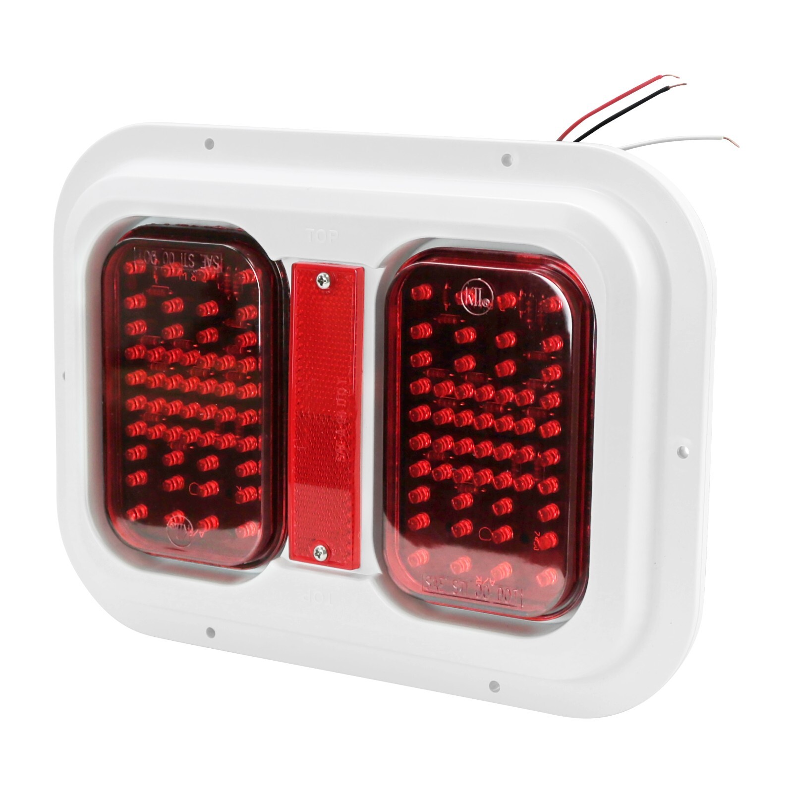 Red Stop Trailer Camper RV Tail Light LED 104 Surface Mount NEW