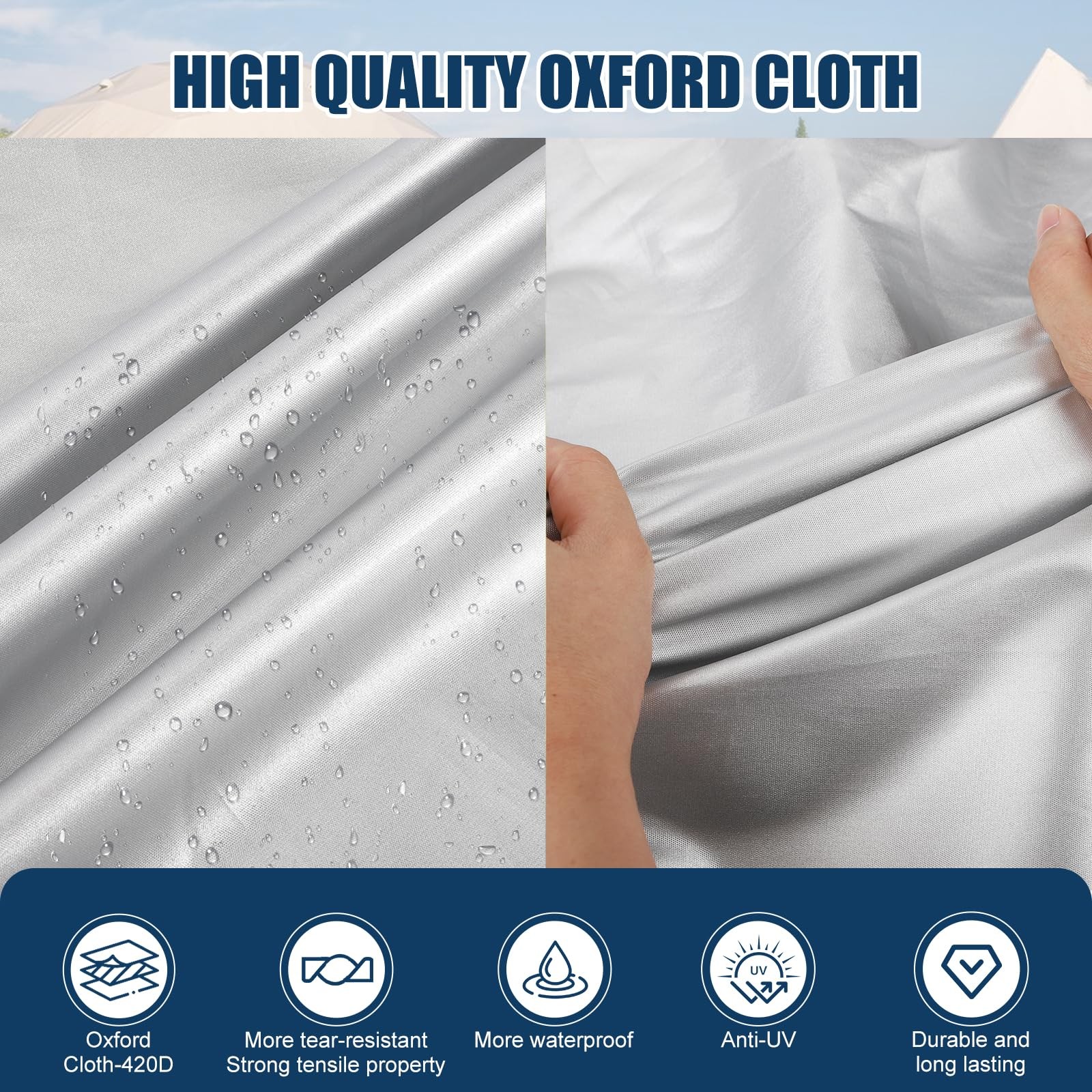 RV Cover 5th Wheel 29-33ft Waterproof Oxford Fabric Mofeez MF95211-2