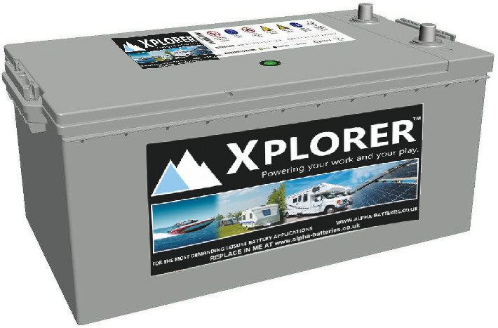 SEALED CALCIUM XPLORER 225 AH CAMPER/MOTORHOME BATTERY.HUGE POWER STORE!!